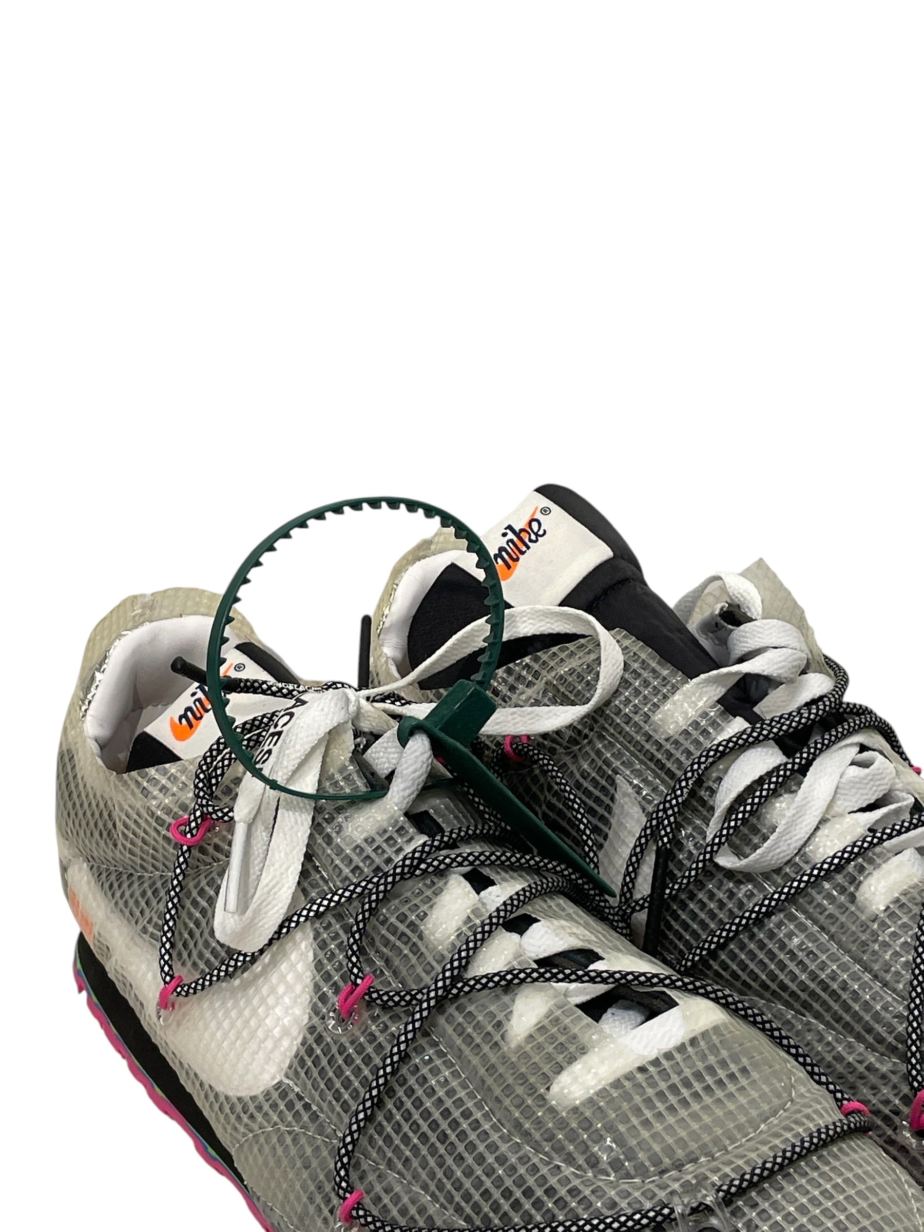 NIKE/OFF-WHITE/Low-Sneakers/US 12.5/Cotton/GRY/waffle racer view 5