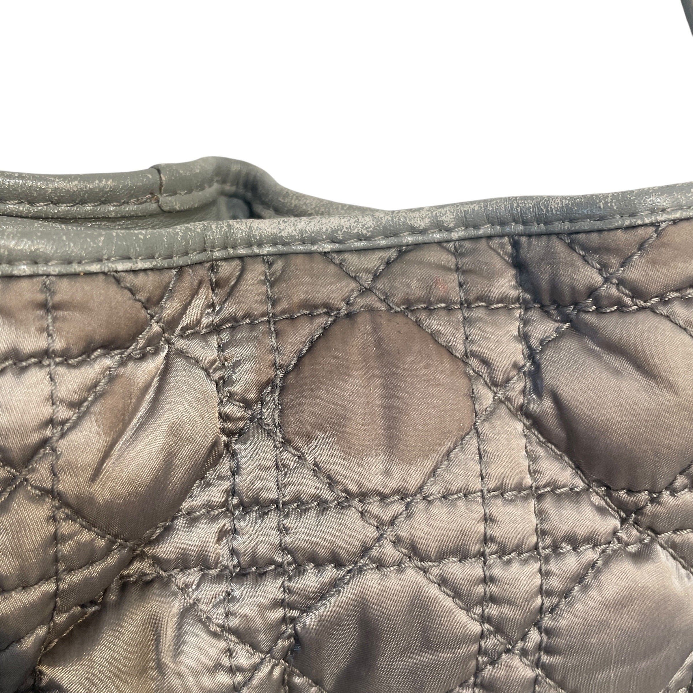 Christian Dior/Tote Bag/Nylon/GRY/Cannage Charming Lock Bag view 10