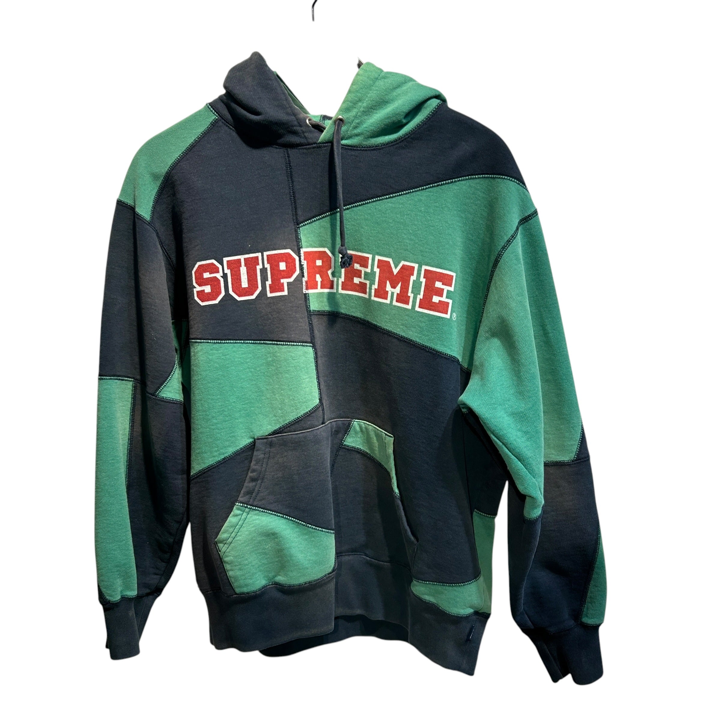 Supreme/Hoodie/S/Stripe/Cotton/NVY/GREEN LINES view 1
