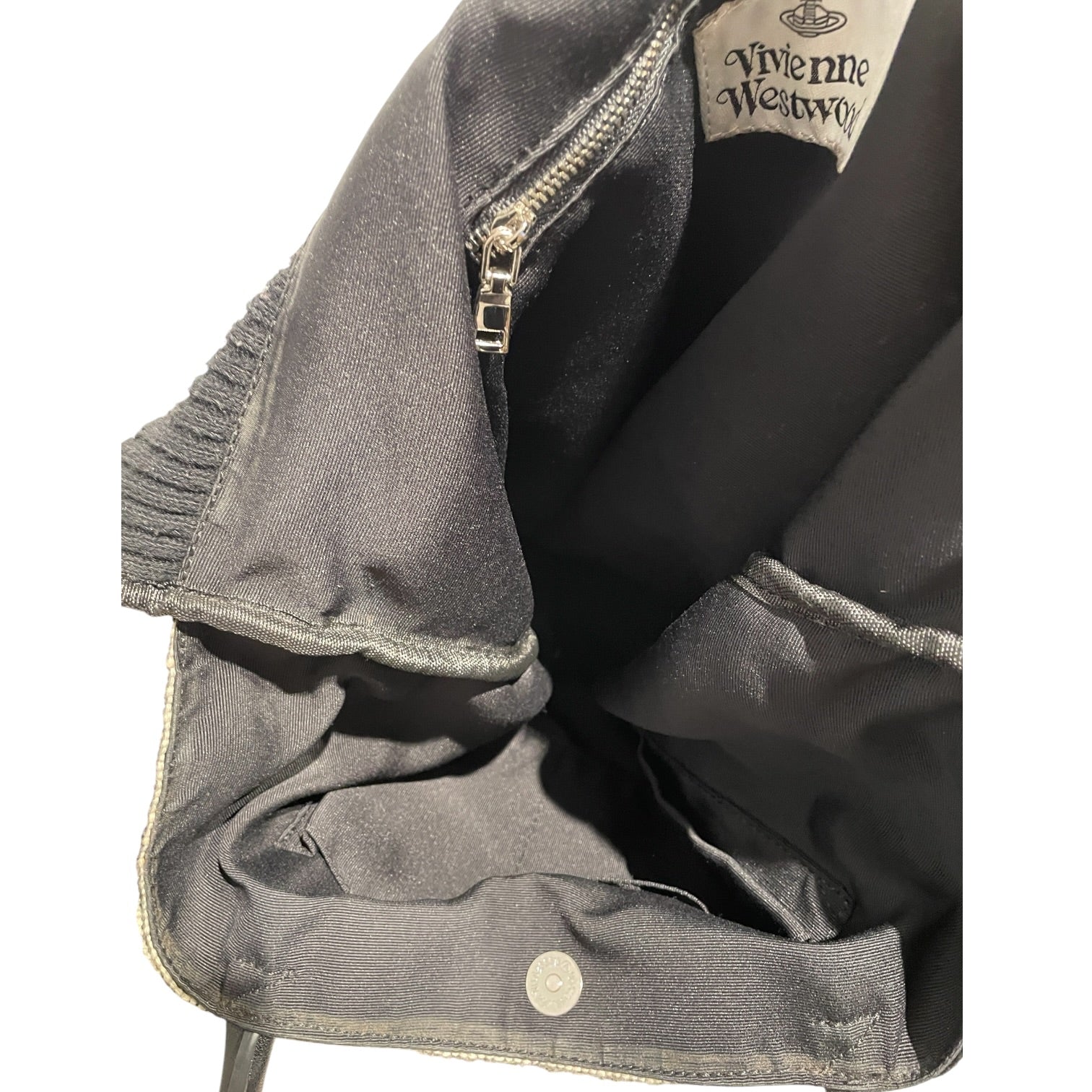 Vivienne Westwood/Tote Bag/Stripe/Cotton/WHT/ view 4