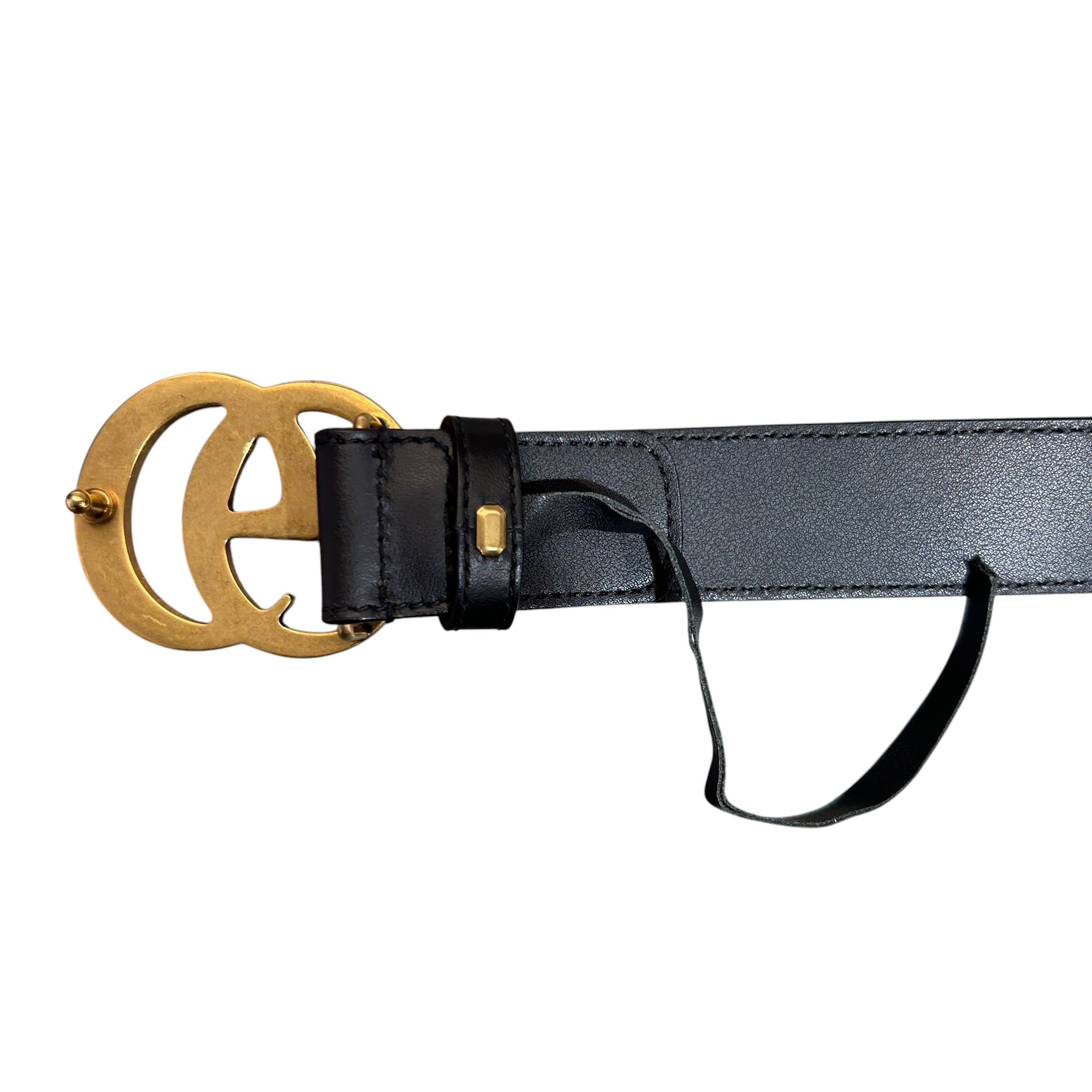 GUCCI/Belt/Monogram/Leather/KHK/GG Supreme canvas small buckle view 4
