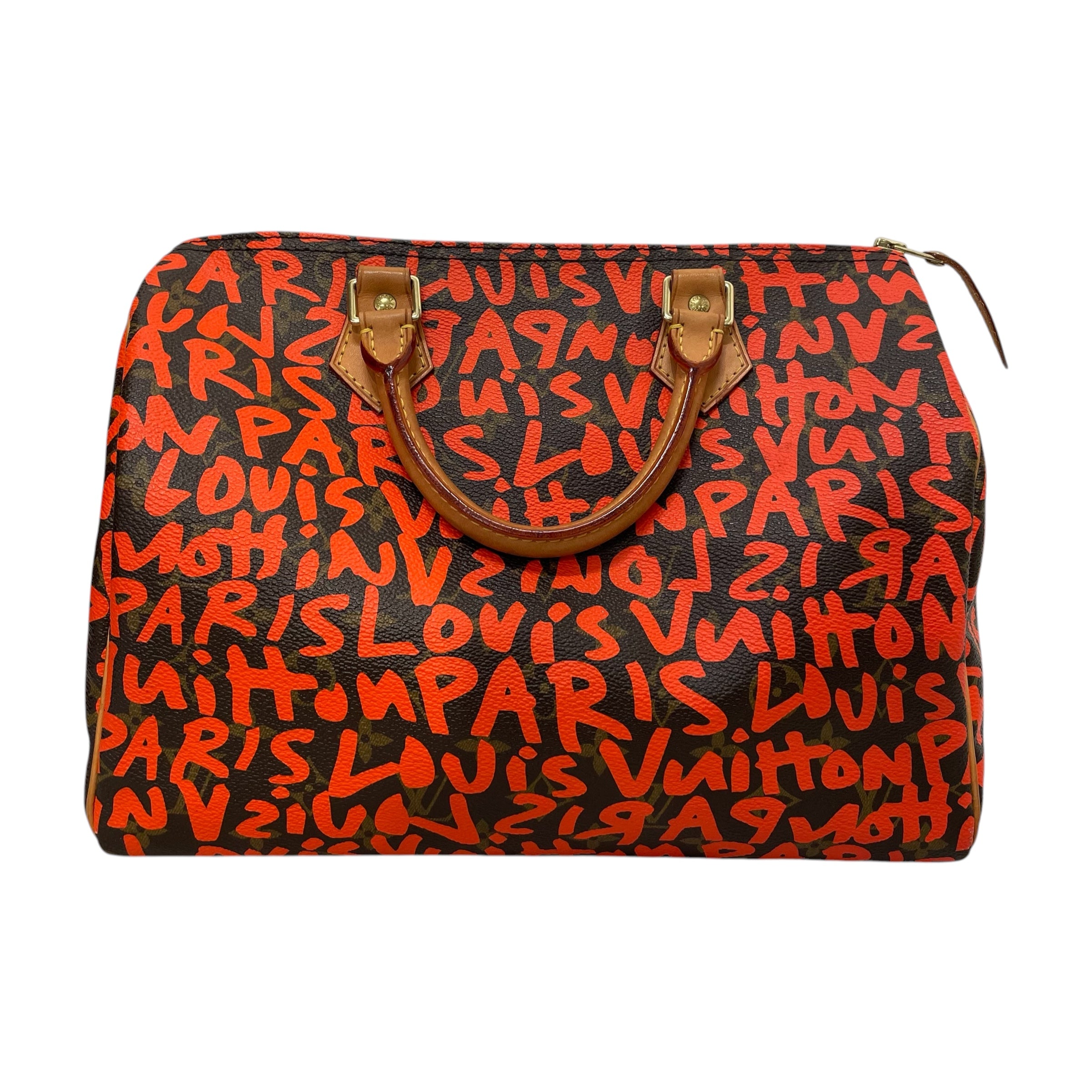 LOUIS VUITTON/Hand Bag/Monogram/Leather/ORN/stephen sprouse speedy 30 graf