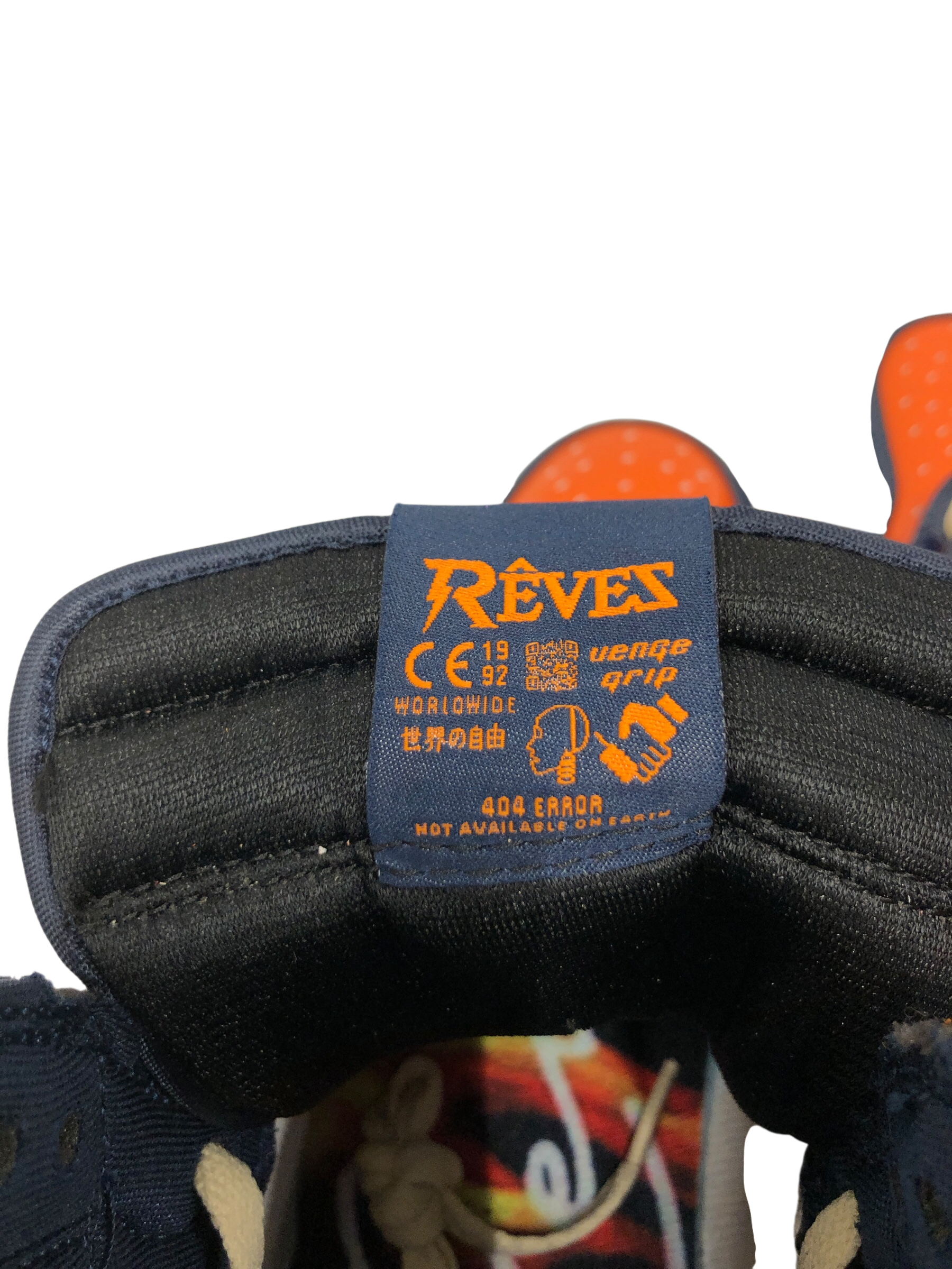 KIY/Hi-Sneakers/US 13/Polyester/BLU/U-Tip/Orange/Blue view 8