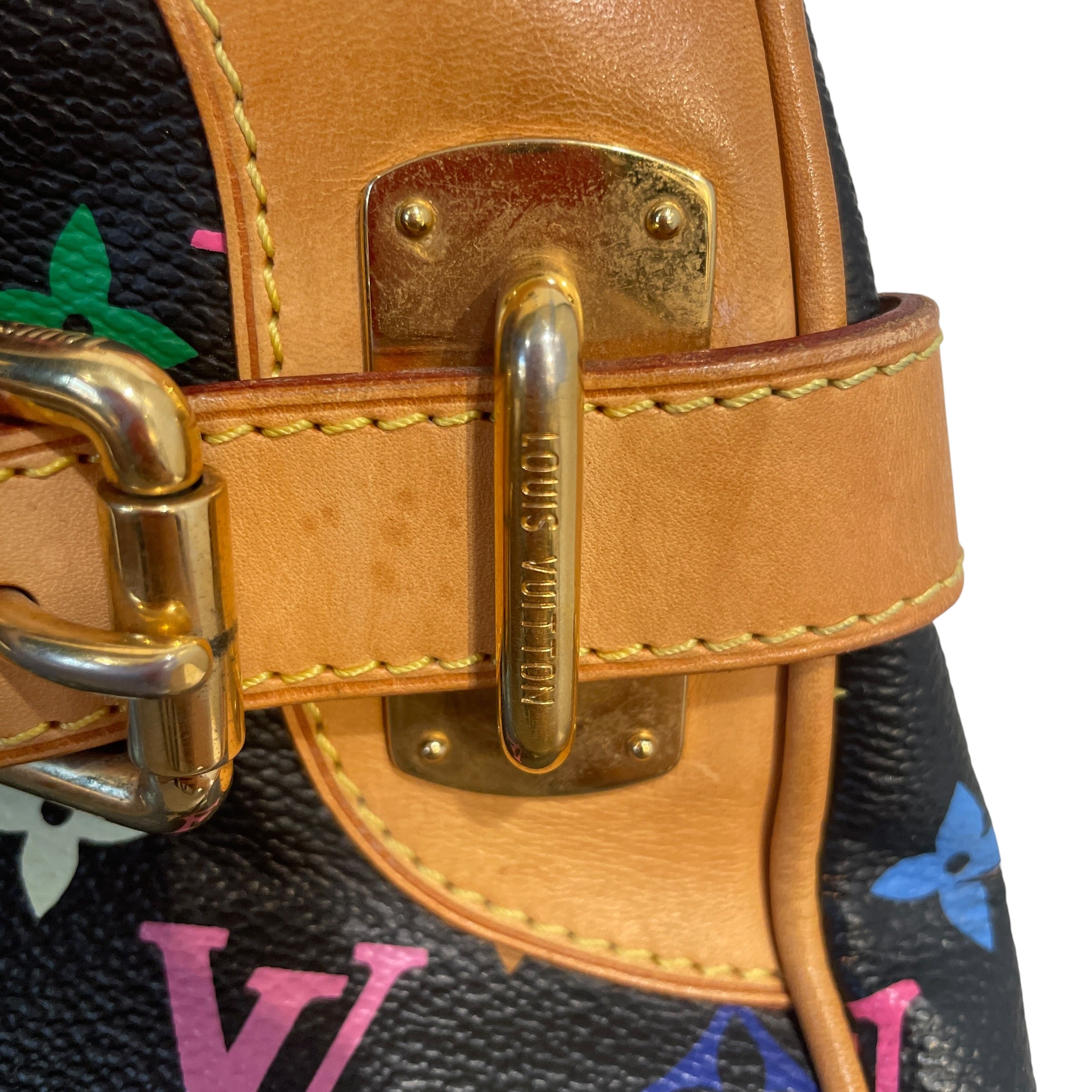 LOUIS VUITTON/Hand Bag/Monogram/Leather/BLK/Claudia Multicolor view 5