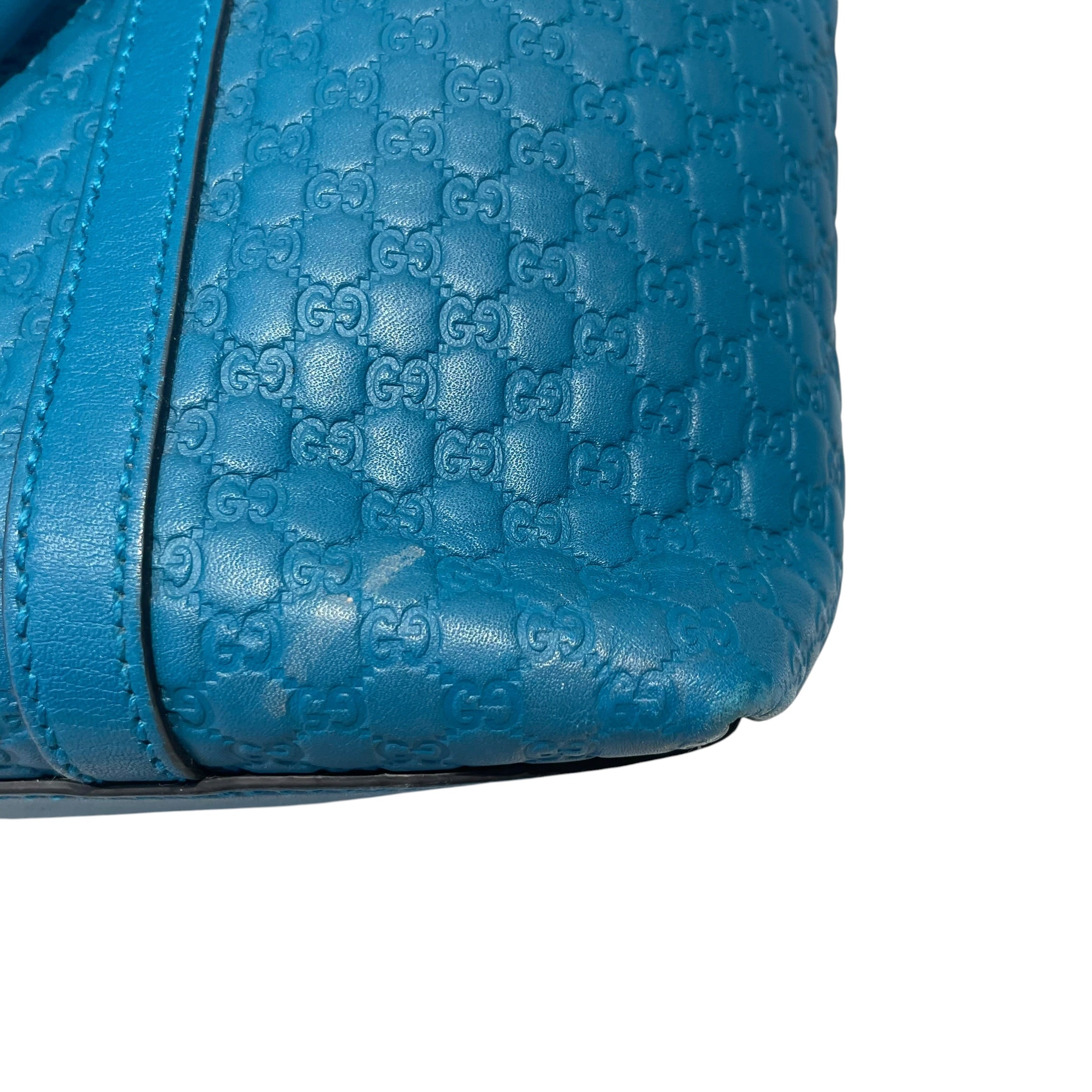 GUCCI/Tote Bag/Monogram/Leather/BLU/Microguccissima Large Joy Tote view 8