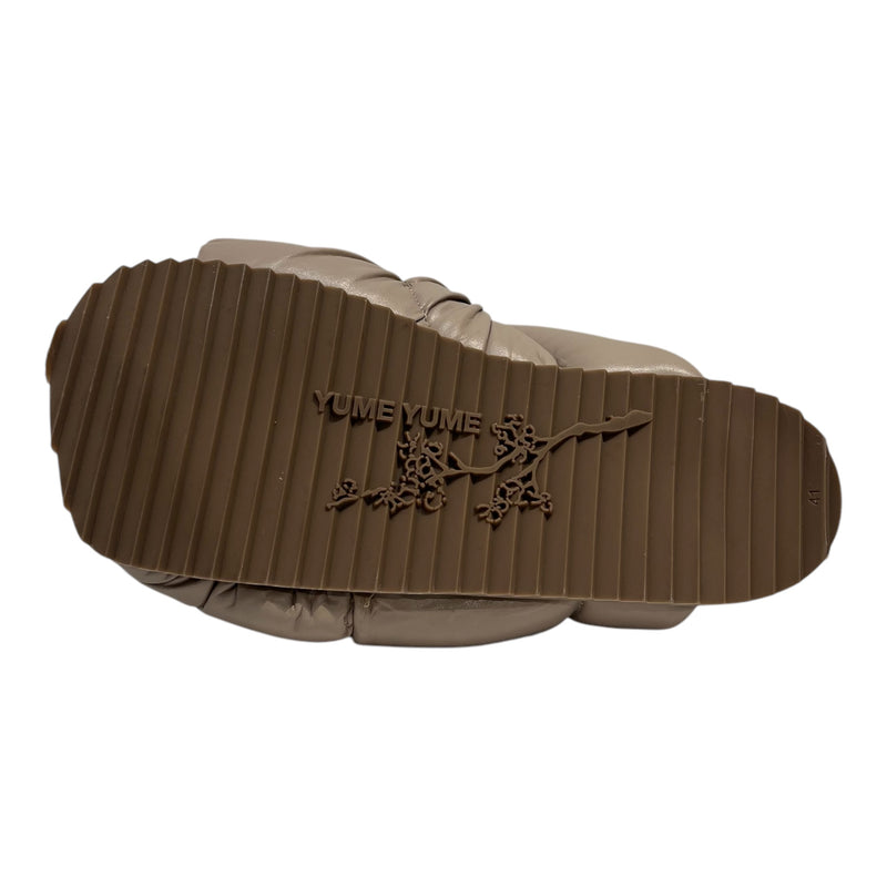 YUME YUME/Sandals/EU 41/Faux Leather/BRW/PADDED MULE