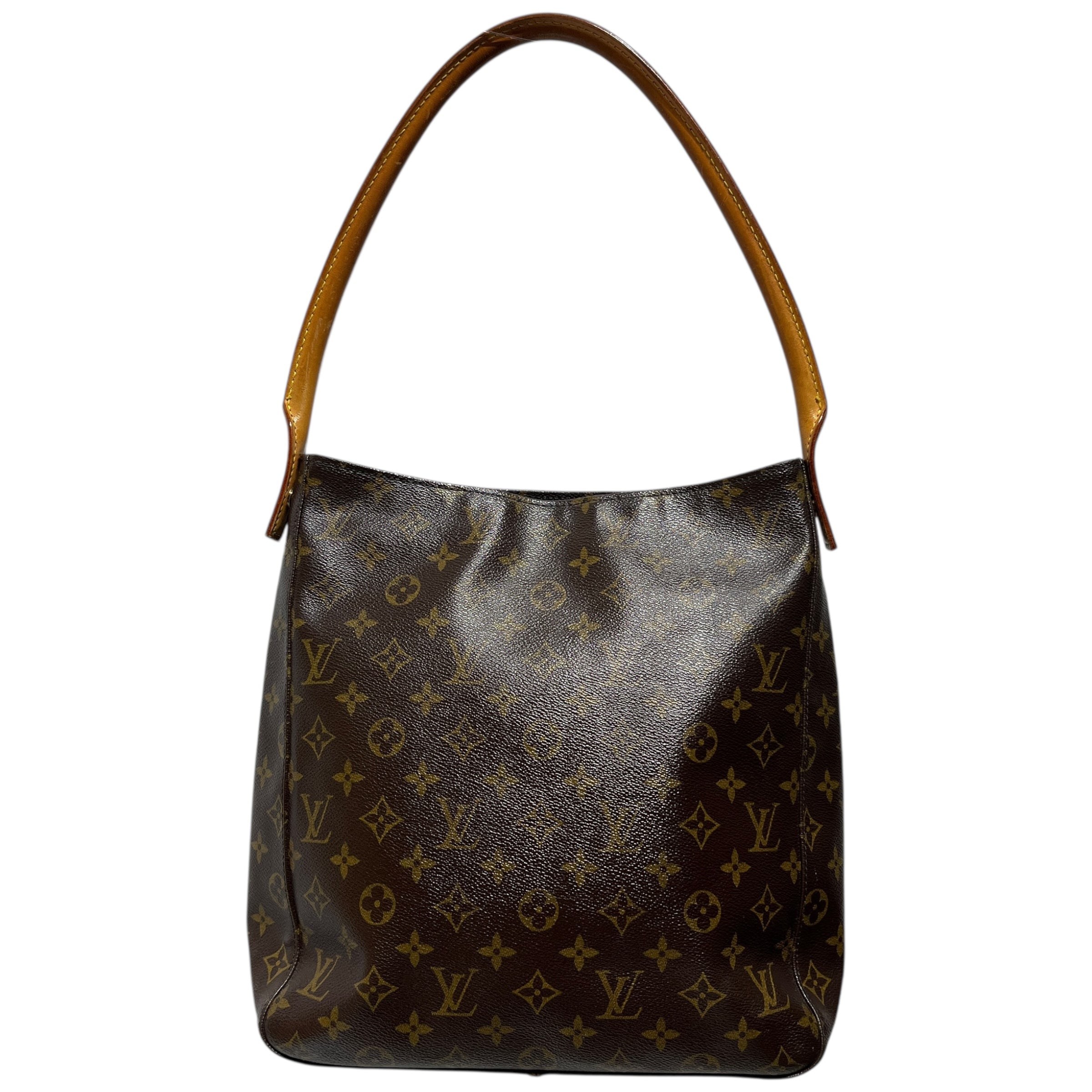 LOUIS VUITTON/Hand Bag/Monogram/Leather/BRW/LOOPING GM view 3