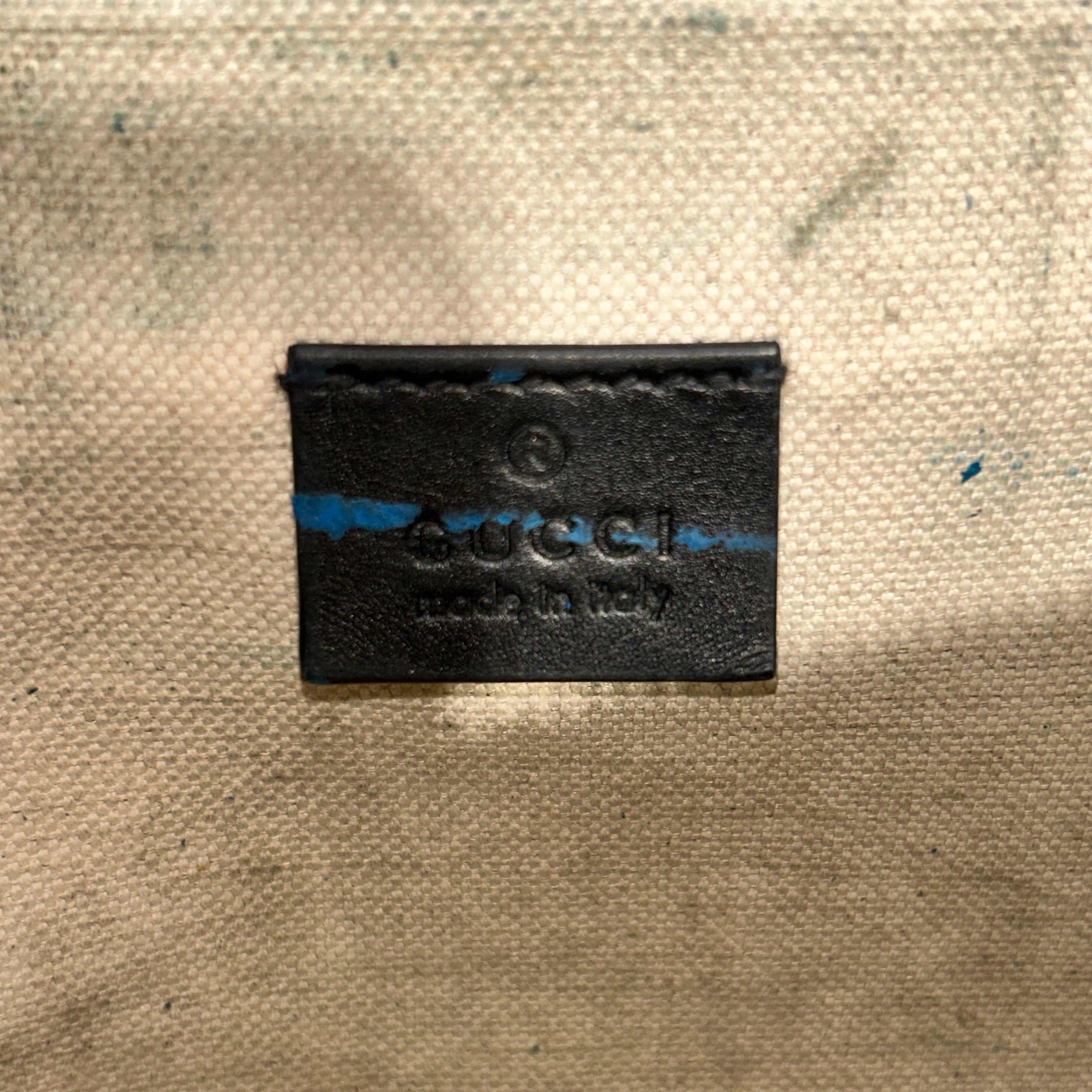 GUCCI/Fanny Pack/Monogram/Leather/BLK/Jumbo GG Embossed Pocket Belt view 3