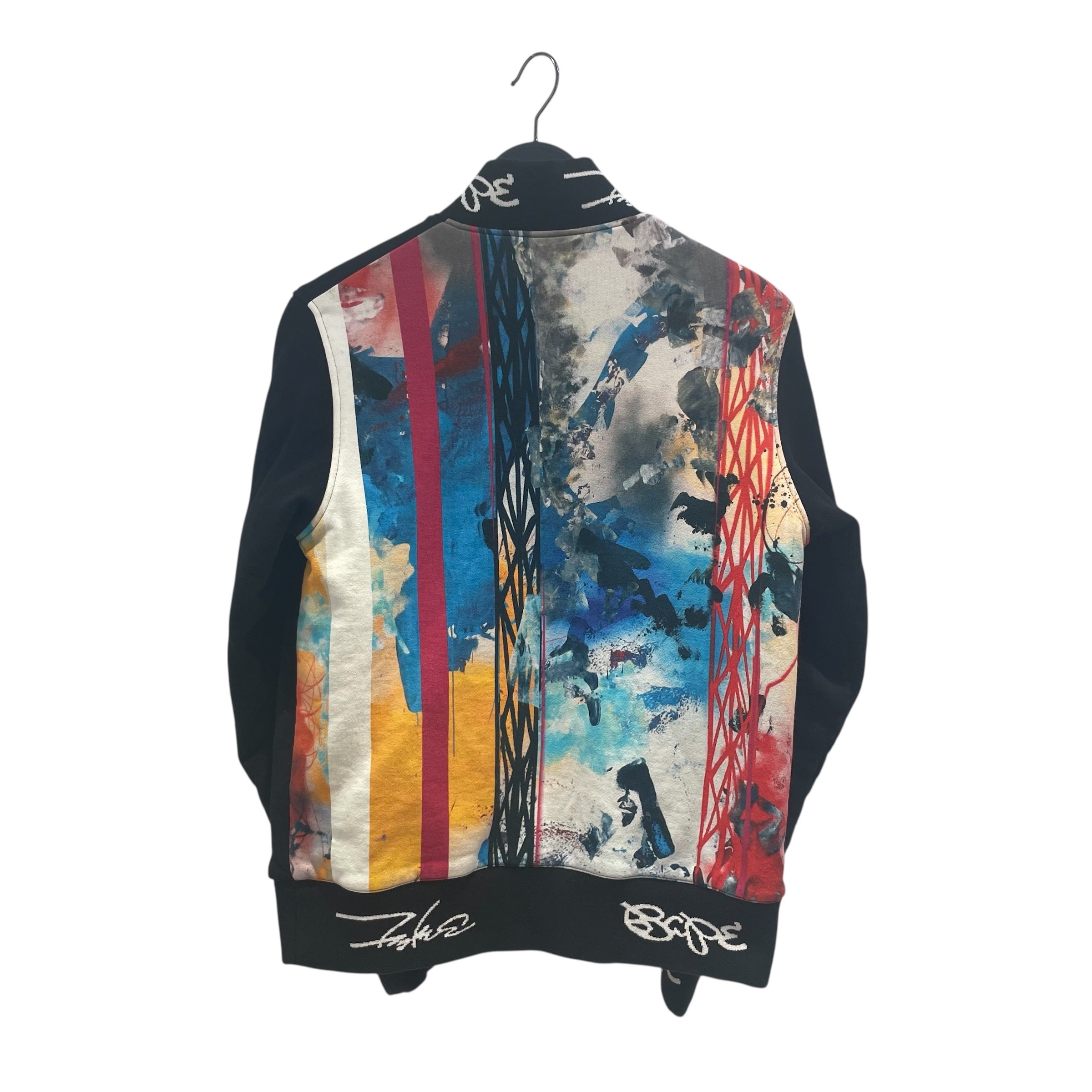 A BATHING APE/Jacket/L/Cotton/BLK/BAPE JKT PATCHES FLAG view 2