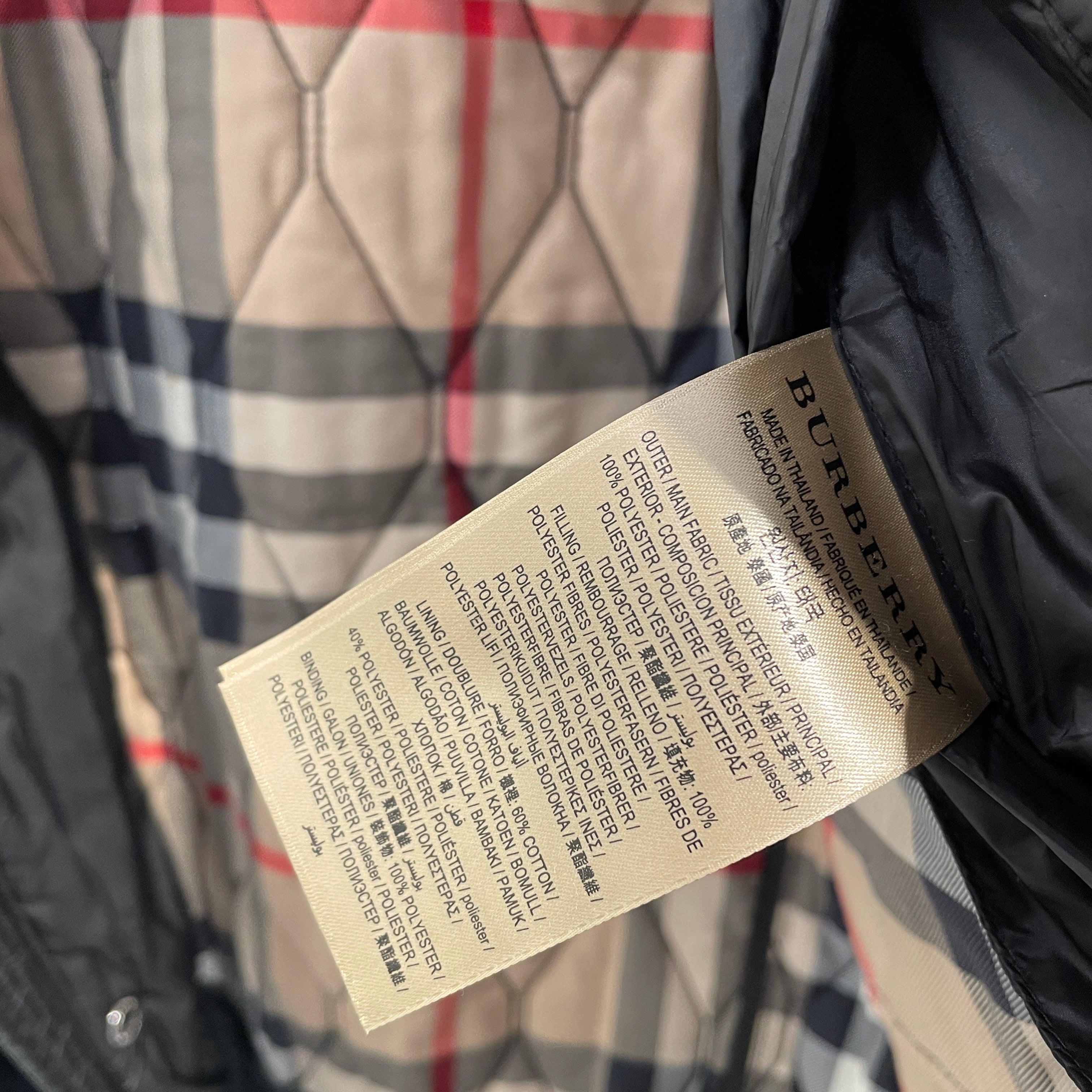 BURBERRY LONDON/Quilted Jkt/39/Polyester/BLK/4036872/ 70M view 4