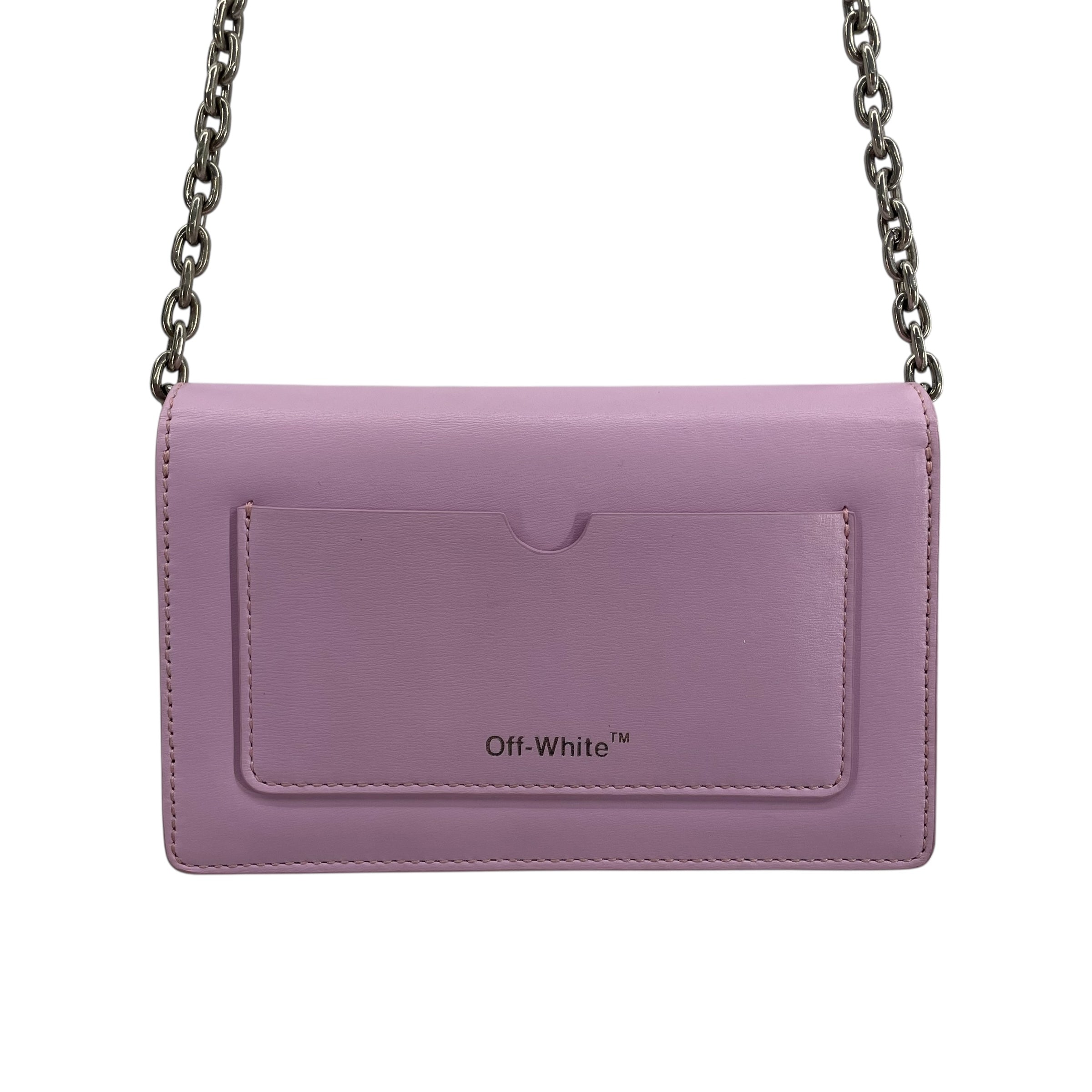 OFF-WHITE/Cross Body Bag/Leather/PPL/SHOULDER BAG LOGO view 4