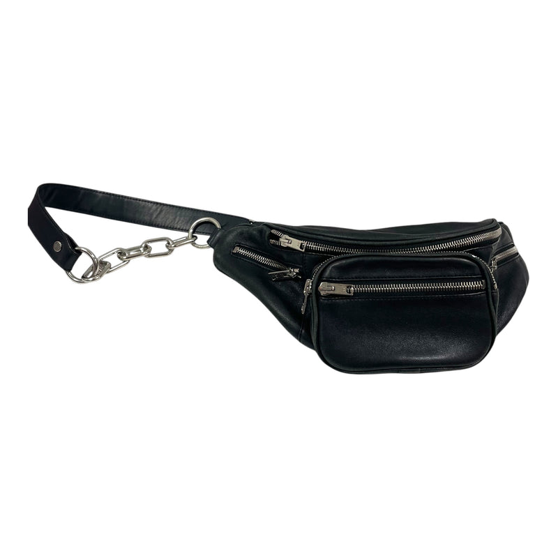 Alexander Wang/Cross Body Bag/O/S/Leather/BLK/THICK CHAIN STRAP BLACK POUCH