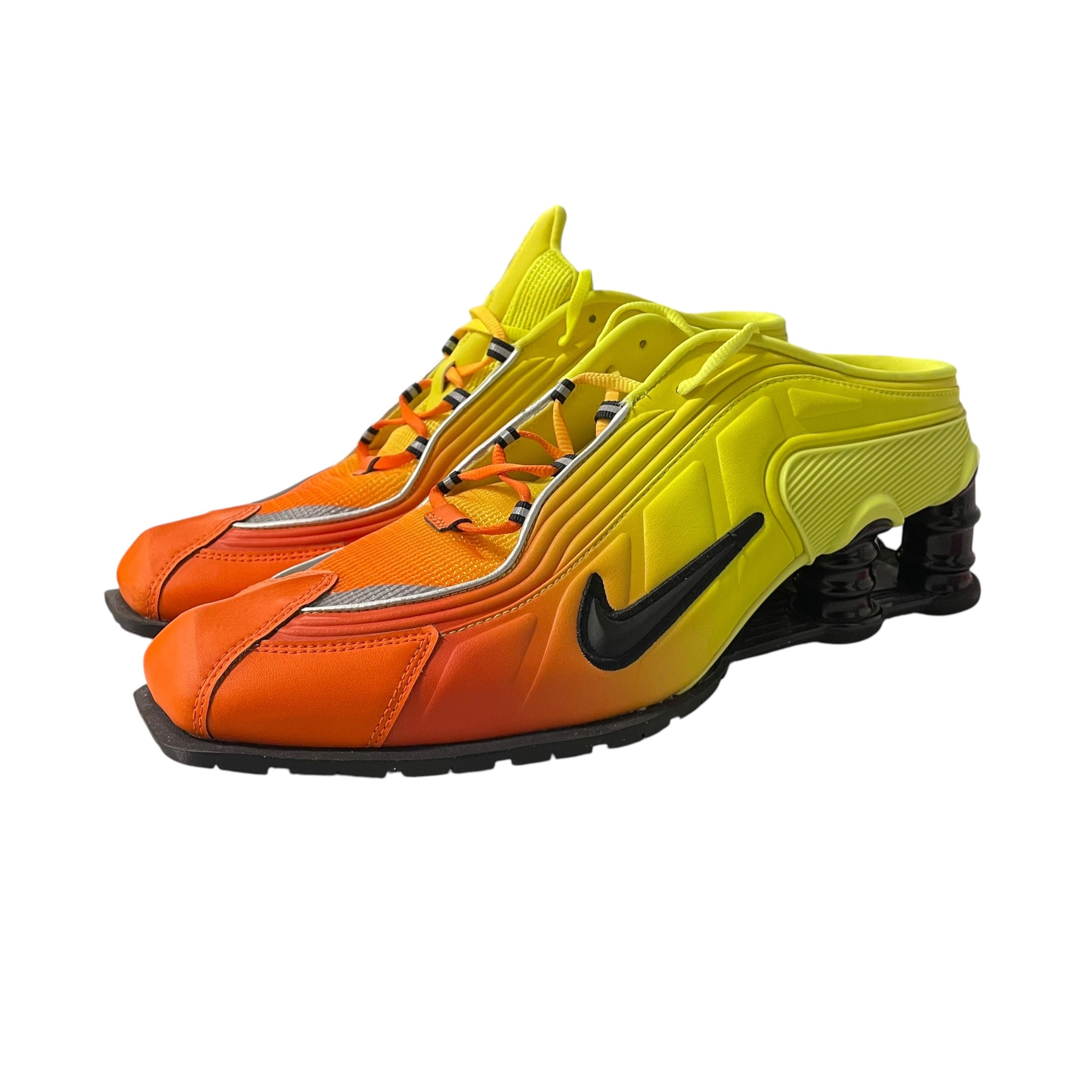 MARTINE ROSE/Low-Sneakers/US 13.5/Polyester/YEL/NIKE SHOX MULE view 1