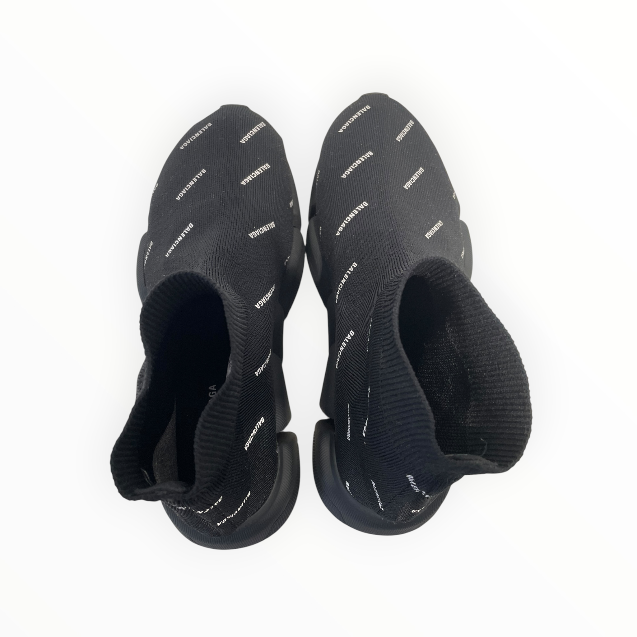 BALENCIAGA/Hi-Sneakers/US 8/Graphic/Cotton/BLK/speed view 3