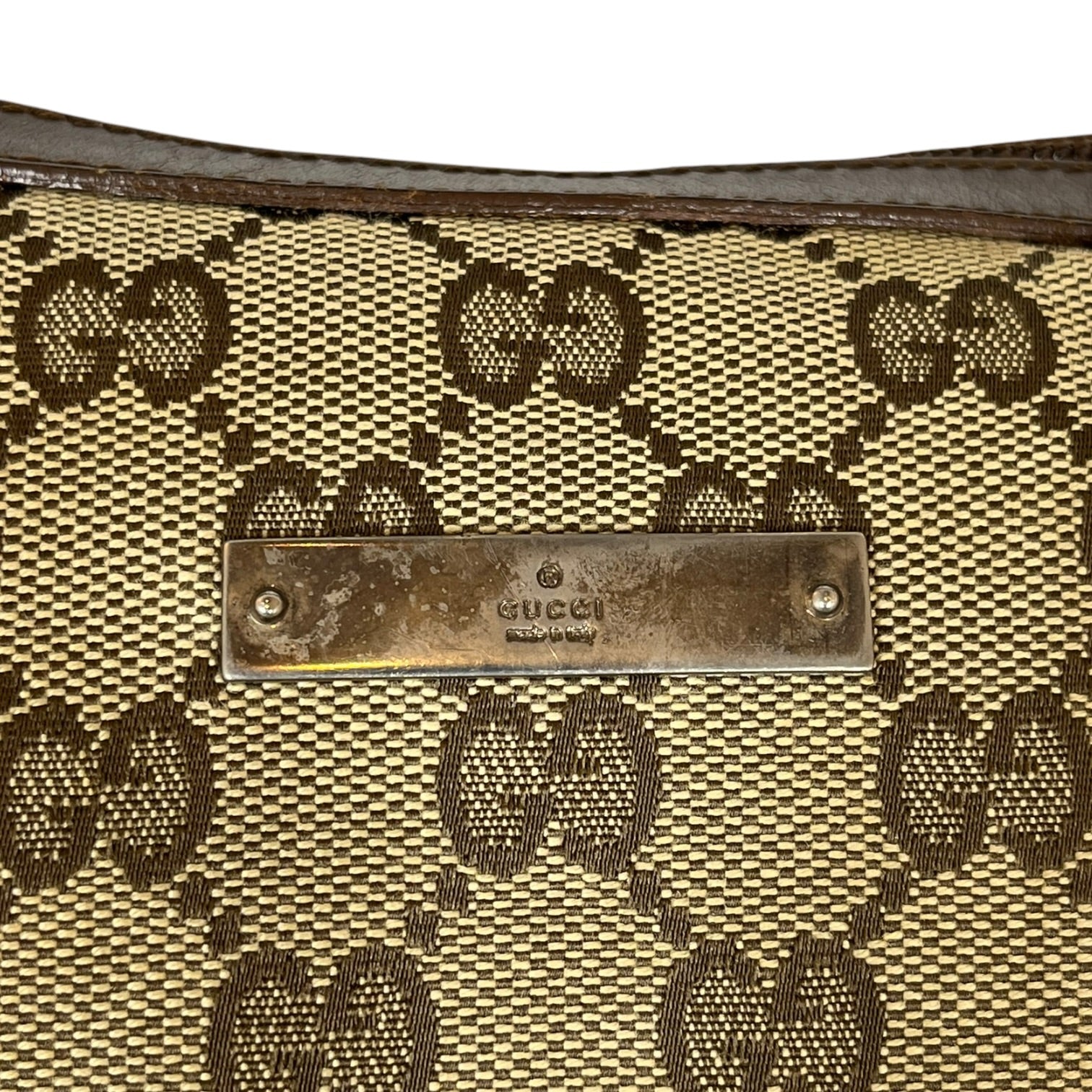 GUCCI/Bag/Monogram/Cotton/CML/GG CANVAS CRESCENT BAG view 4