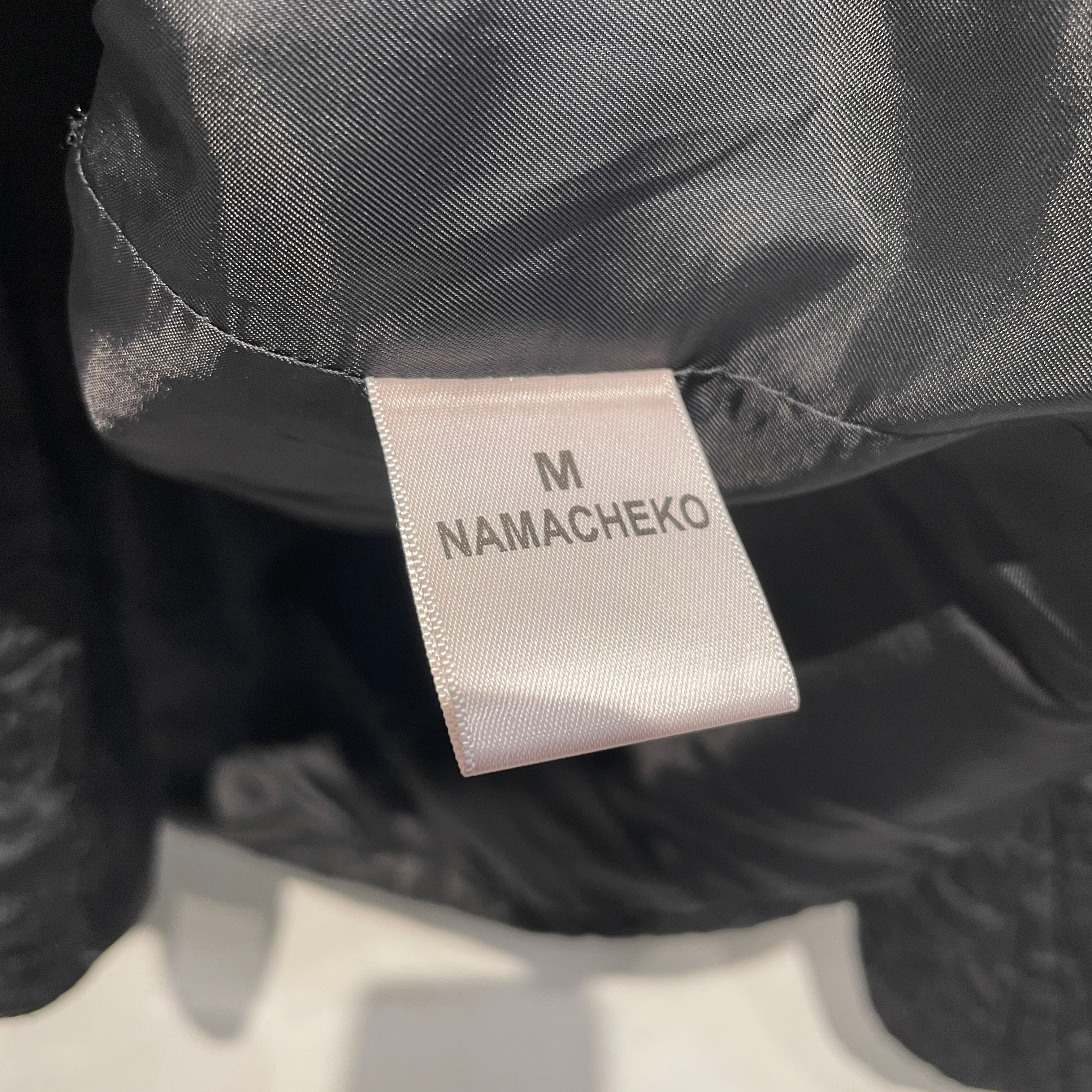 NAMACHEKO/Coat/M/Polyester/BLK/All Over Print/ABSTRACT PRINT BLAZER view 4