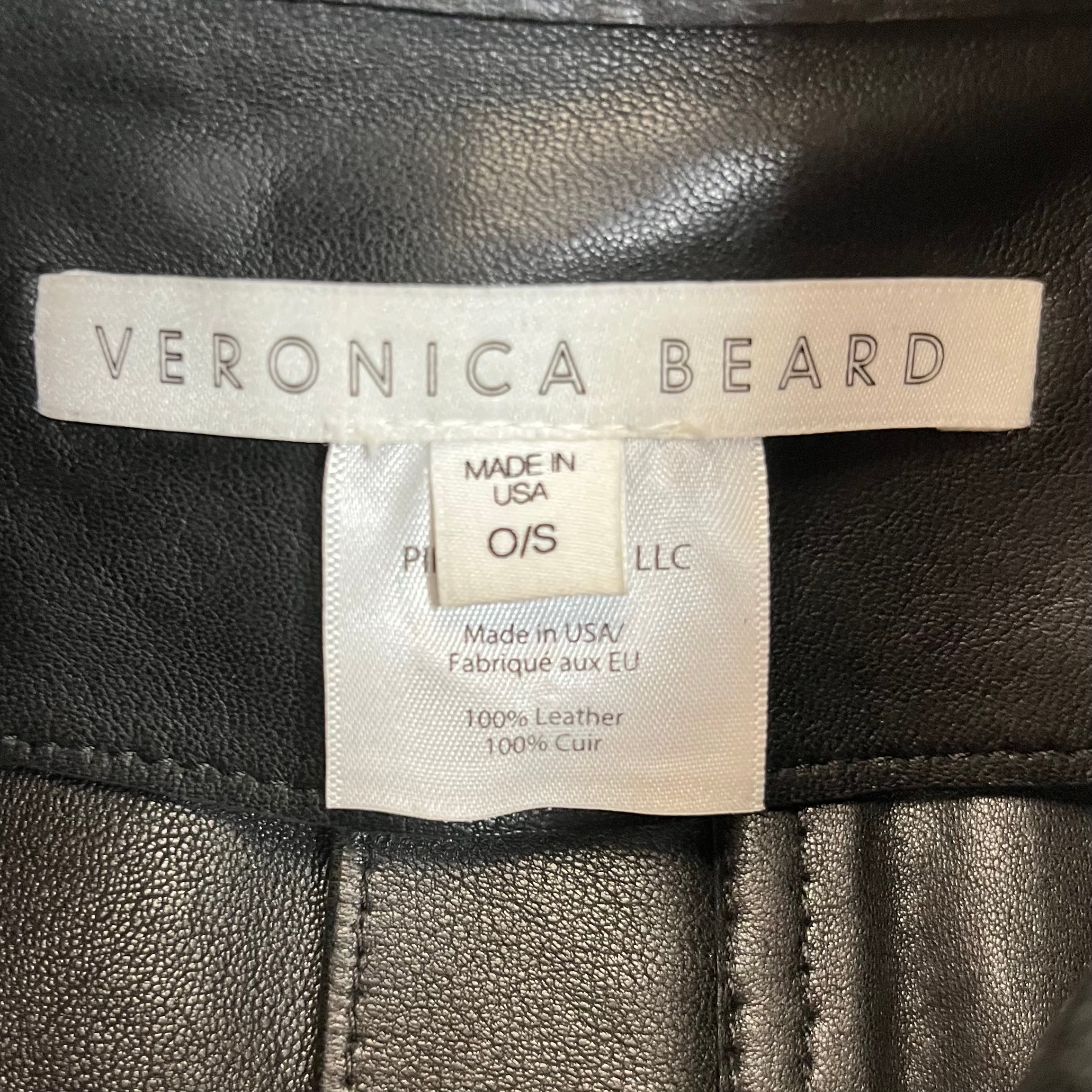 VERONICA BEARD/Vest/S/Leather/BLK/ view 3