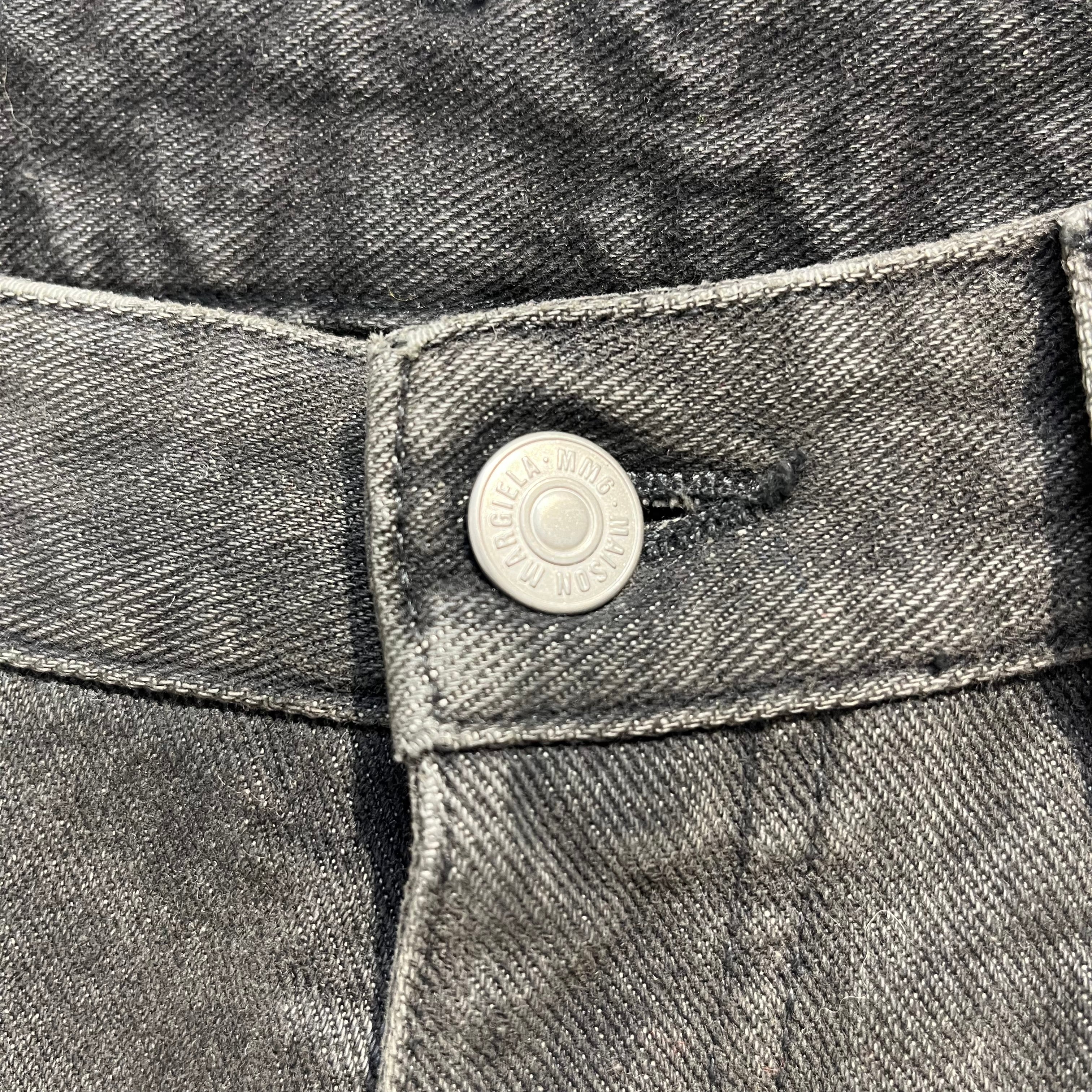 MM6/Wide Leg Pants/28/Cotton/GRY/loose thread view 3