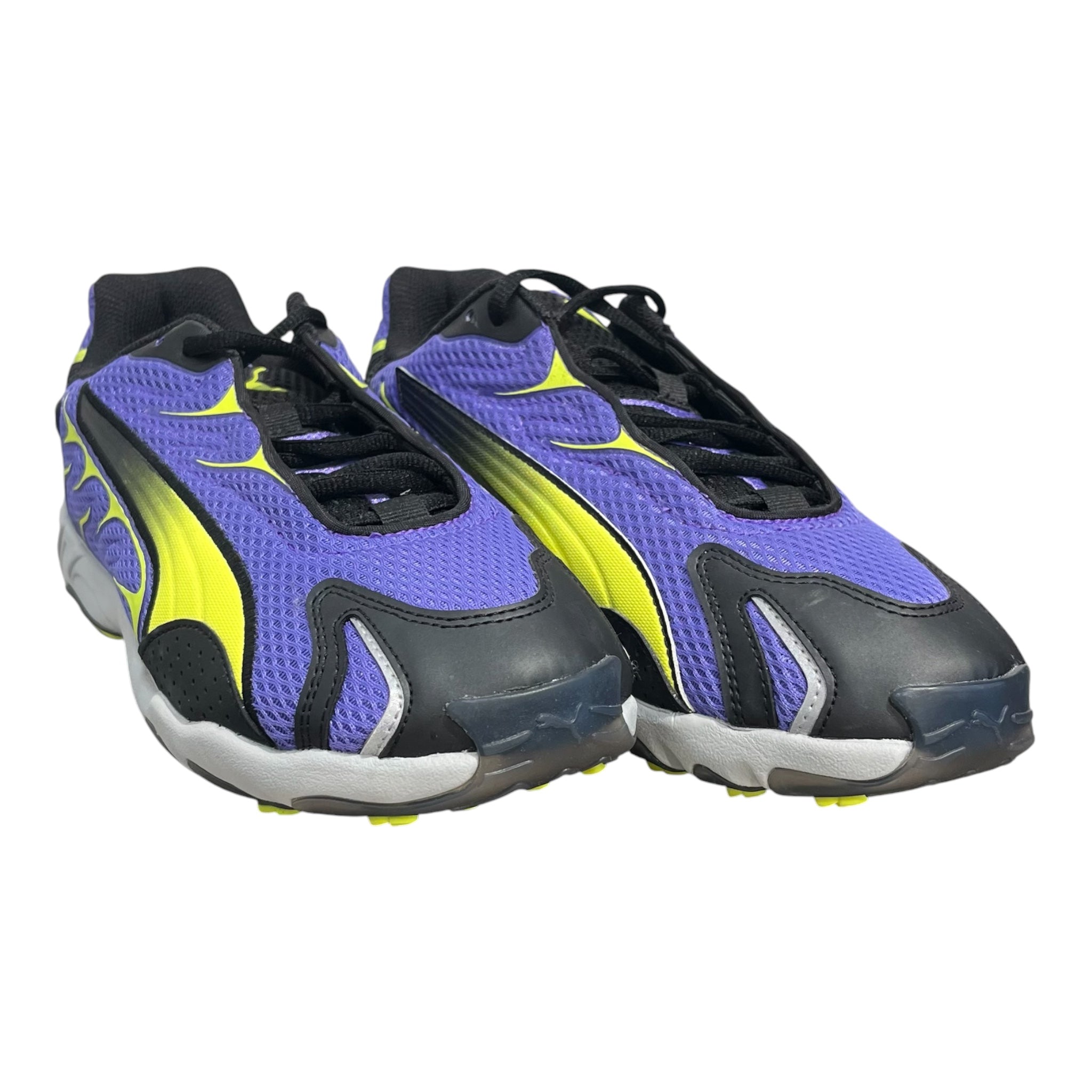 PUMA/Low-Sneakers/US 9/Nylon/PPL/HIGHLIGTER YELL ACCENTS view 1