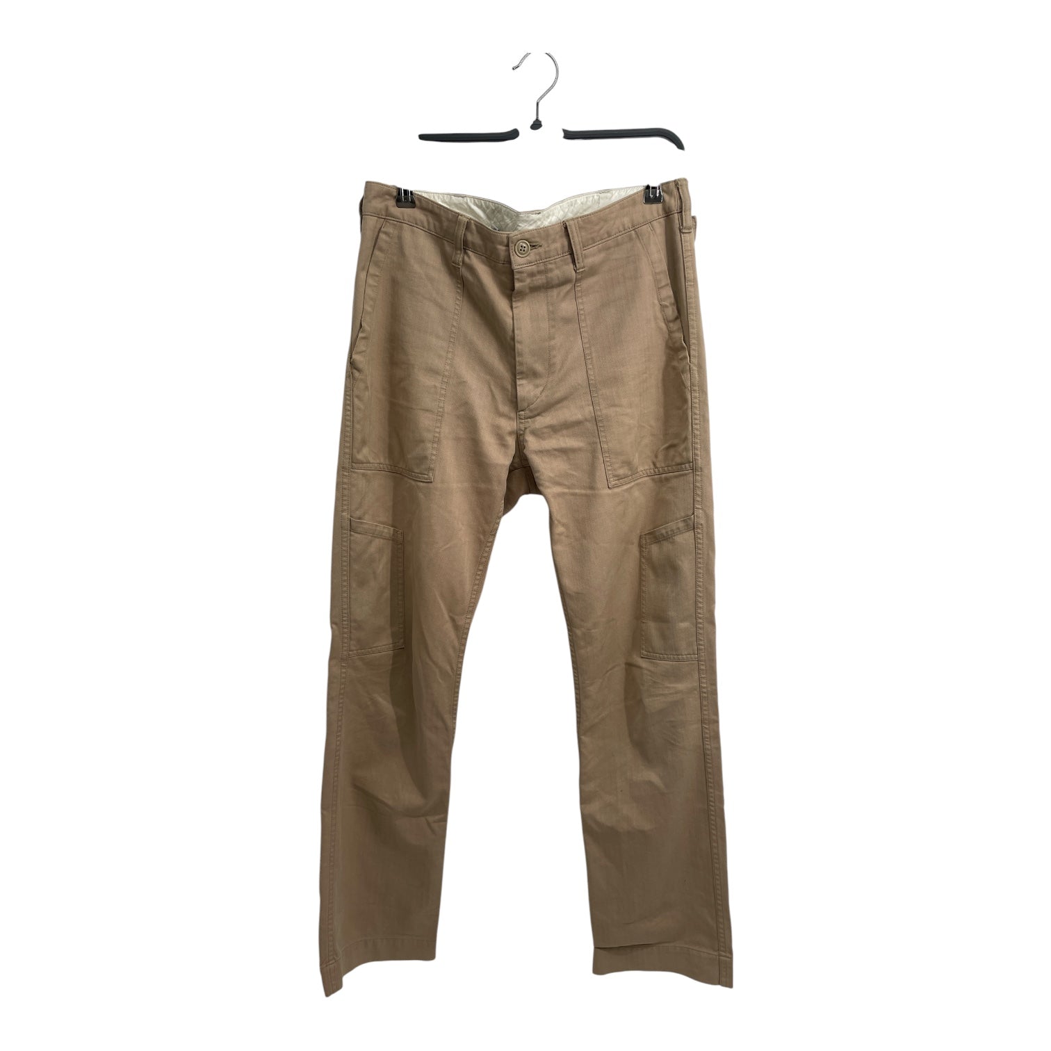 visvim/Cargo Pants/M/Cotton/BEG/SUBTLE STRIPE SLIM KNEE POCKET view 1