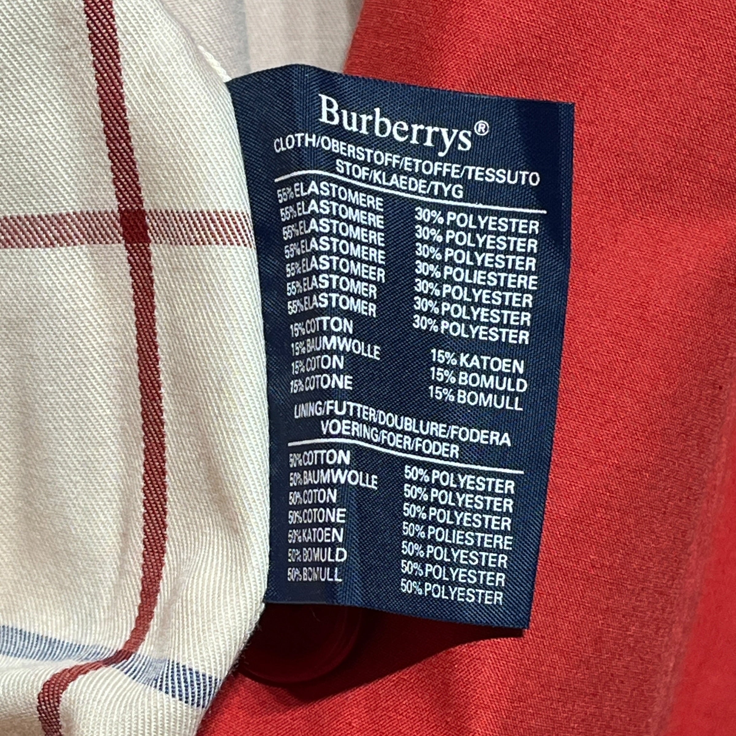 BURBERRYS/Coat/10/Polyester/RED/long coat view 4