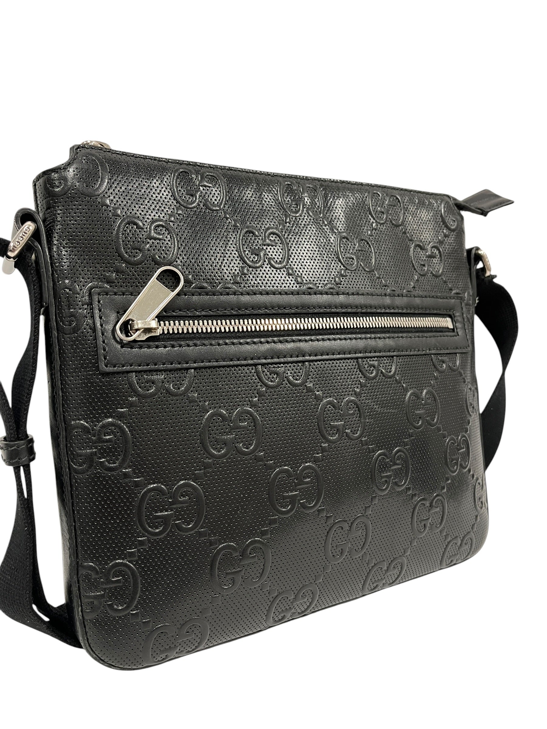 GUCCI/Cross Body Bag/Monogram/Leather/BLK/406410-498879 view 6
