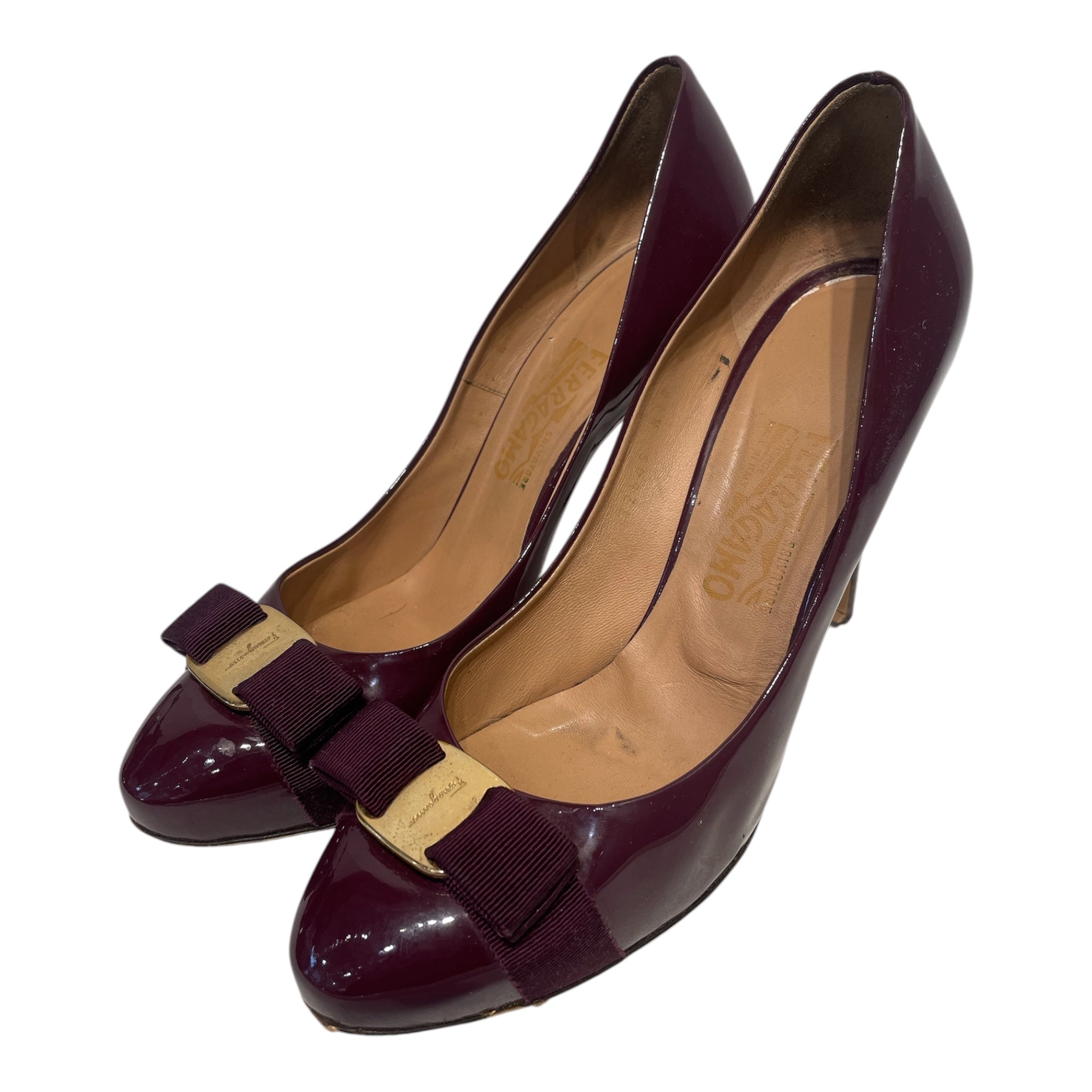 Salvatore Ferragamo/Heels/EU 40/Leather/PPL/patent heel view 1