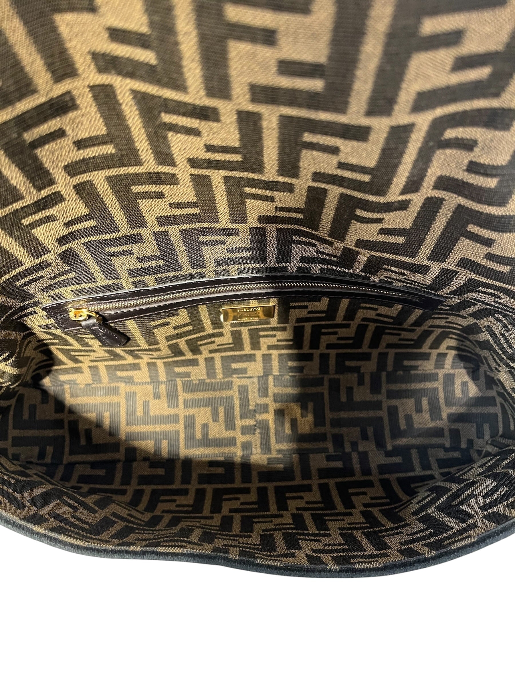 FENDI/Cross Body Bag/All Over Print/Cotton/BRW/Baguette bag |Fendi Amor strap view 6