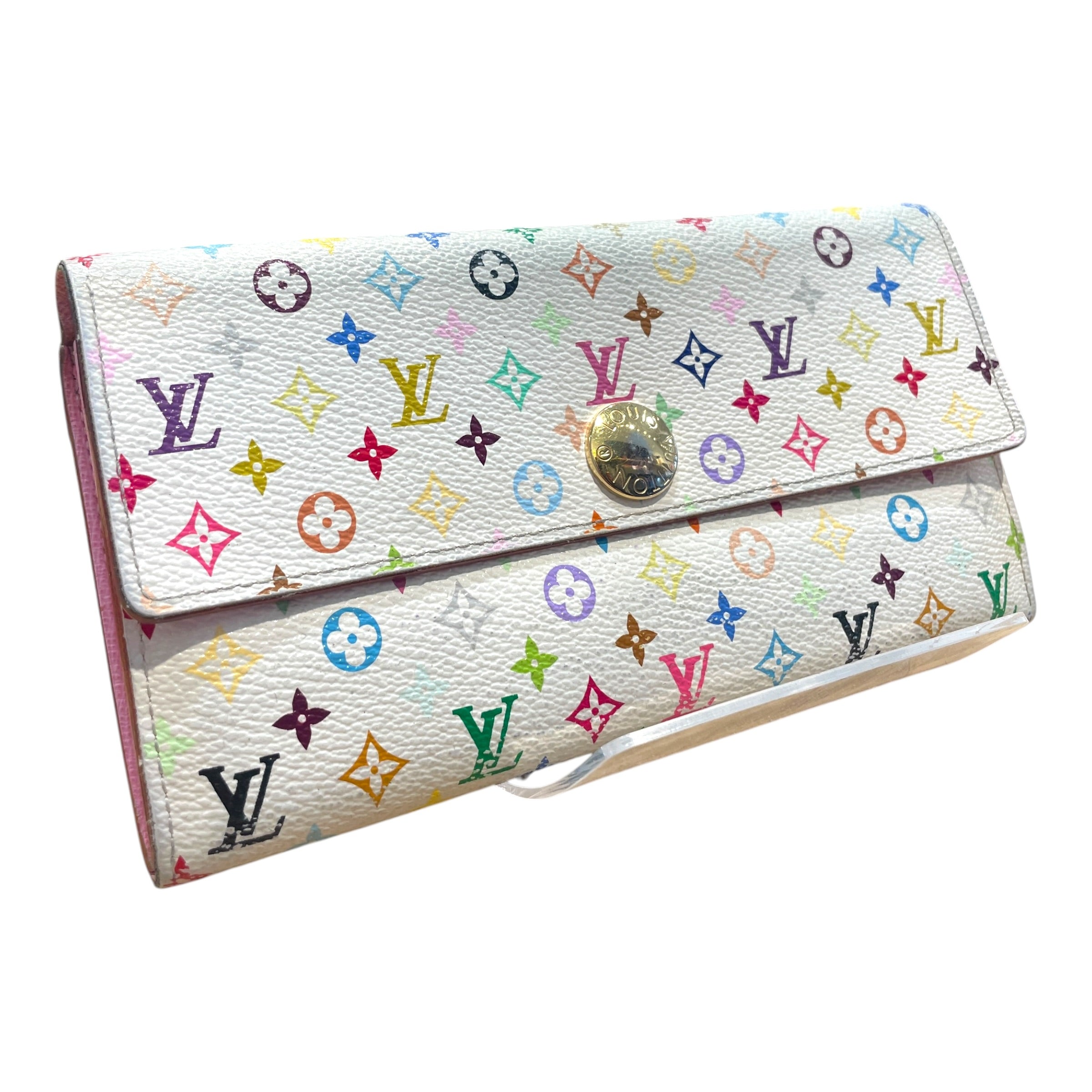 LOUIS VUITTON/Long Wallet/Monogram/Leather/MLT/L's/Multicolor Sarah Blanc Wallet view 1