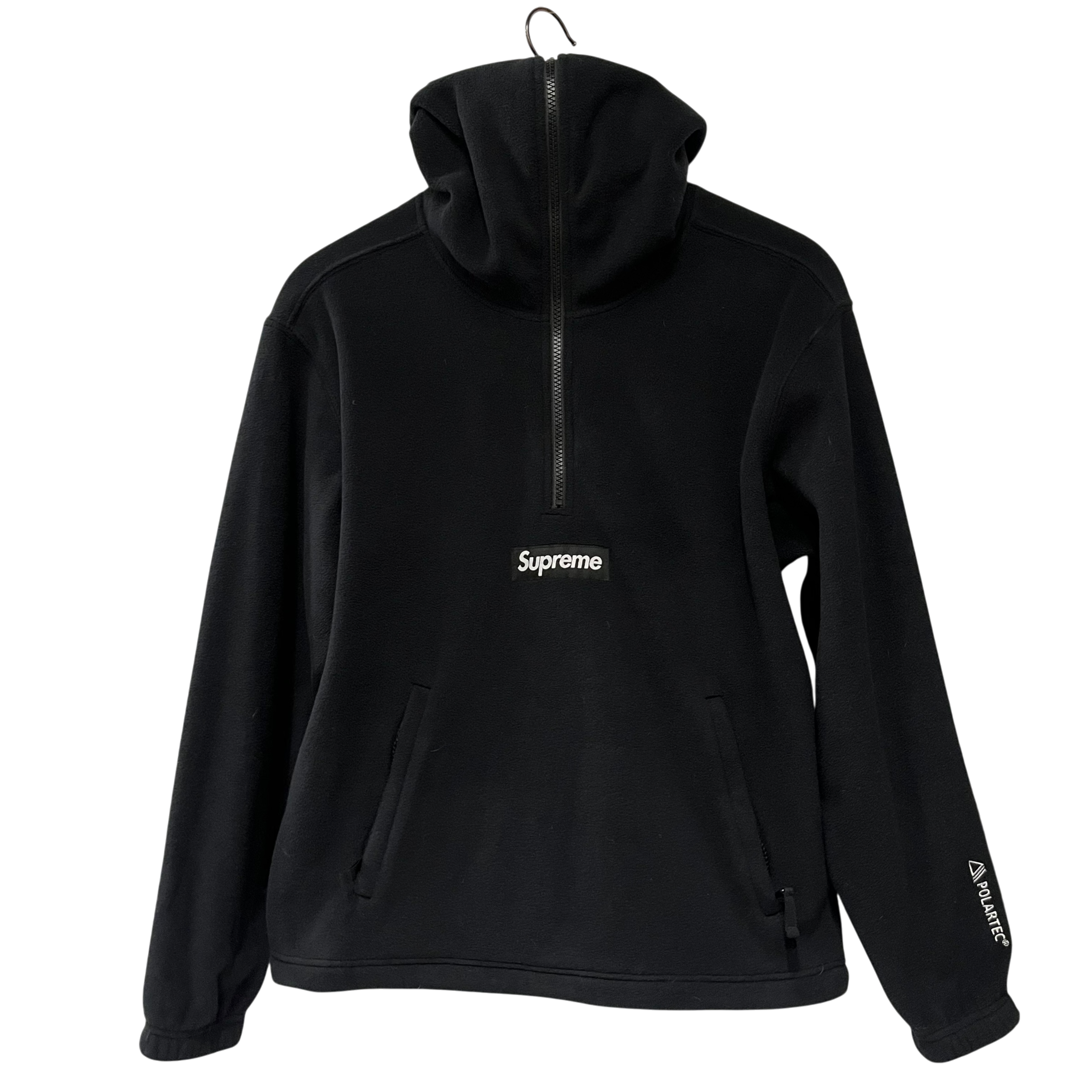 Supreme/Hoodie/S/Cotton/BLK/polartec view 1