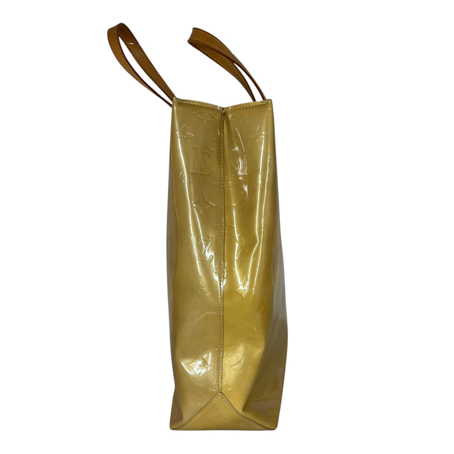 LOUIS VUITTON/Tote Bag/Monogram/Leather/YEL/Reade Monogram view 3