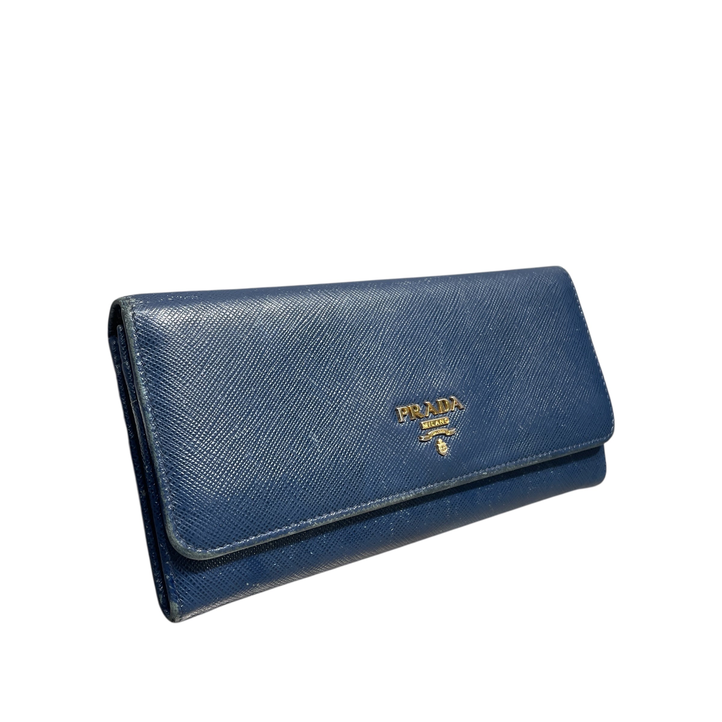 PRADA/Long Wallet/S/Leather/NVY/ view 5