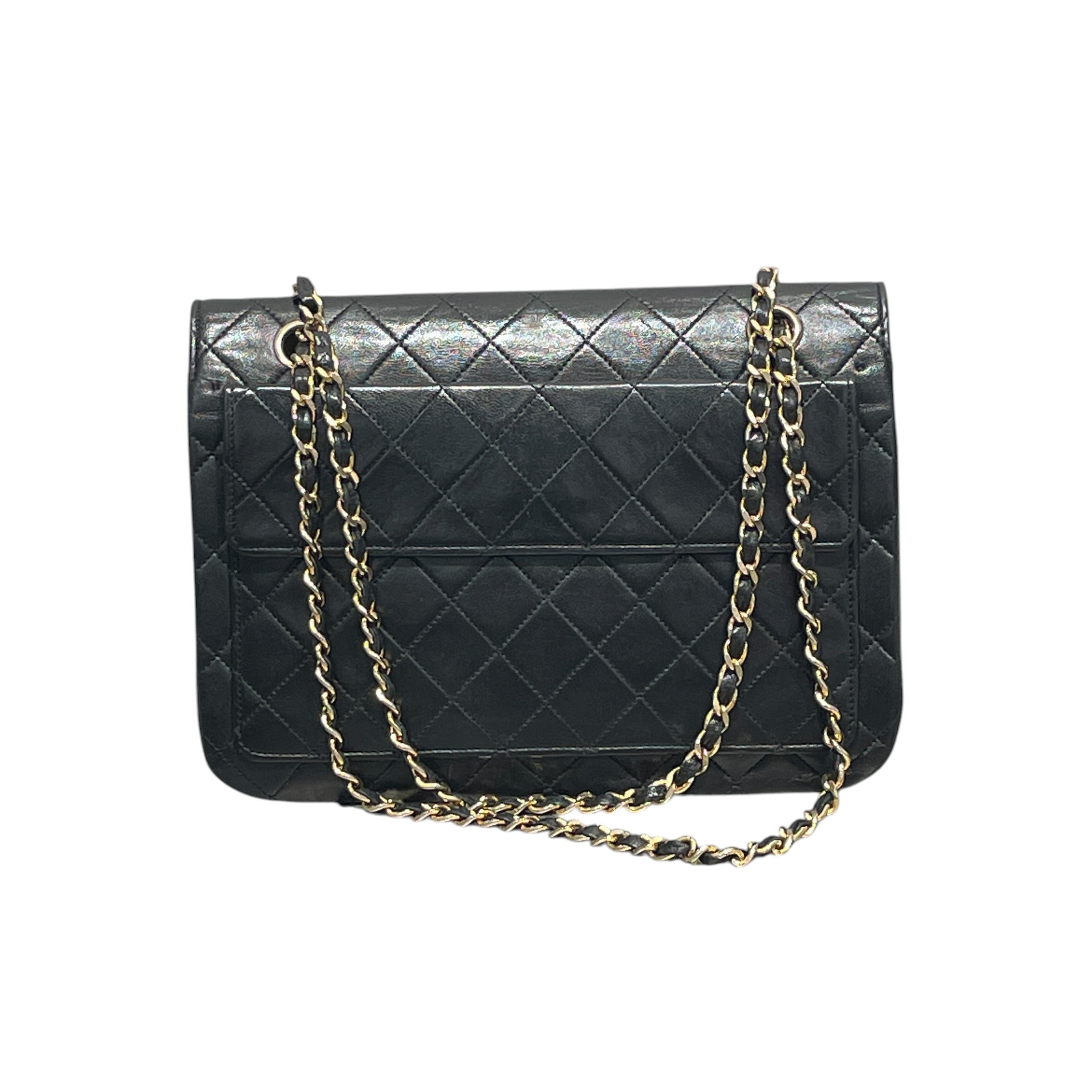 CHANEL/Bag/Leather/BLK/Quilted, Red Interior view 2