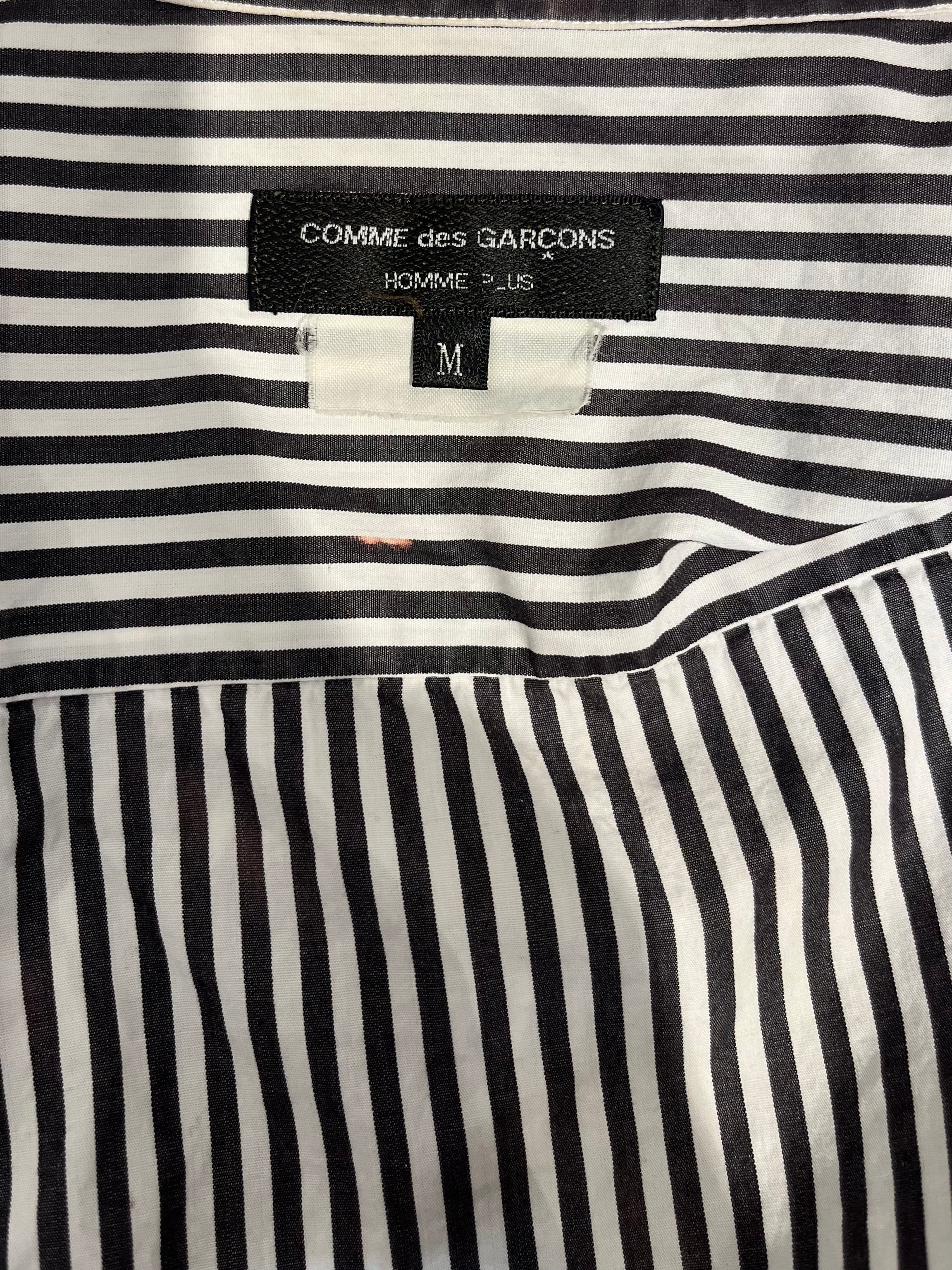 COMME des GARCONS/T-Shirt/M/Cotton/WHT/Stripe/CAR view 3