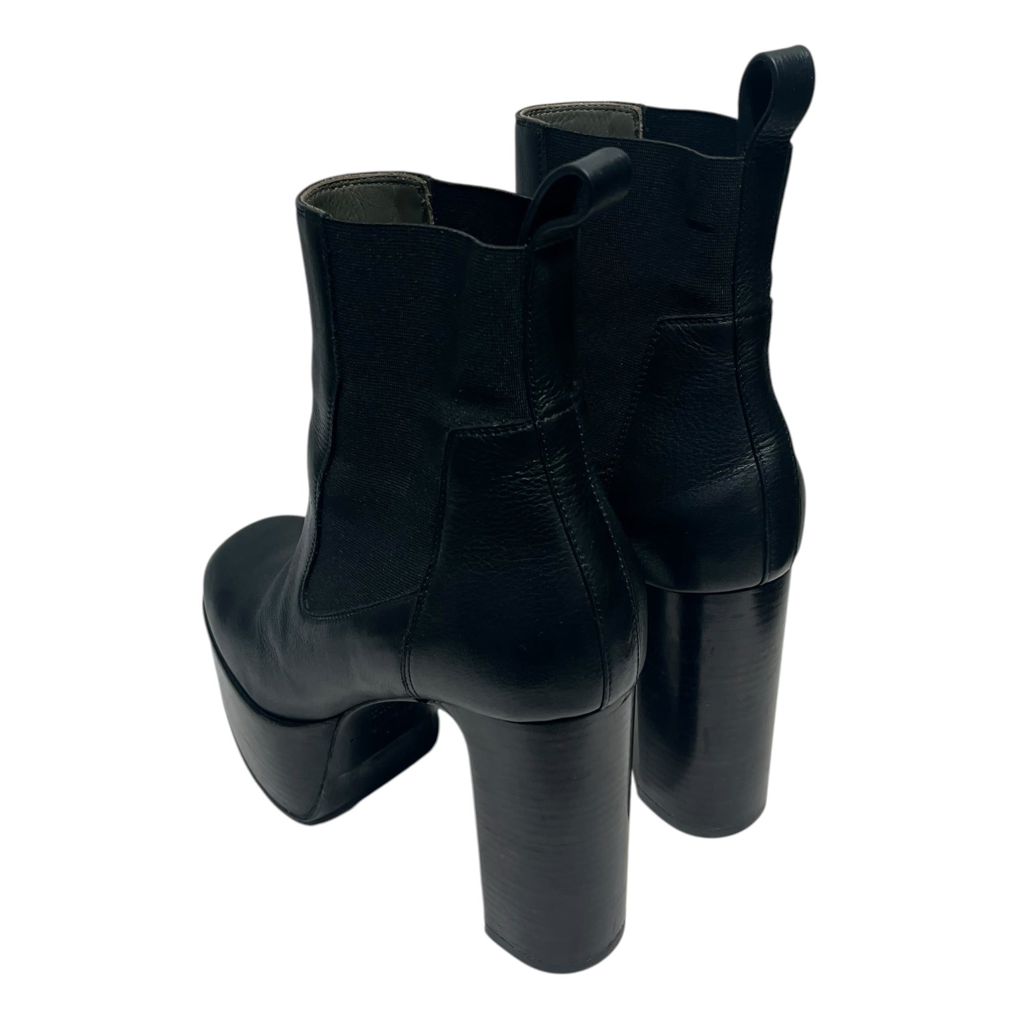 Rick Owens/Heels/US 6/Leather/BLK/non clear kiss heel/all blk view 2