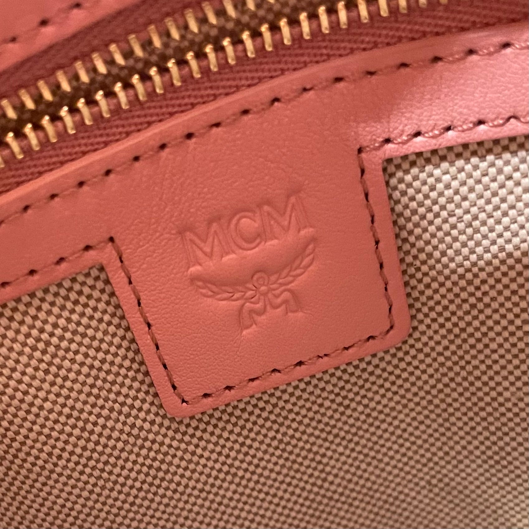 MCM/Cross Body Bag/Monogram/Nylon/PNK/ view 3