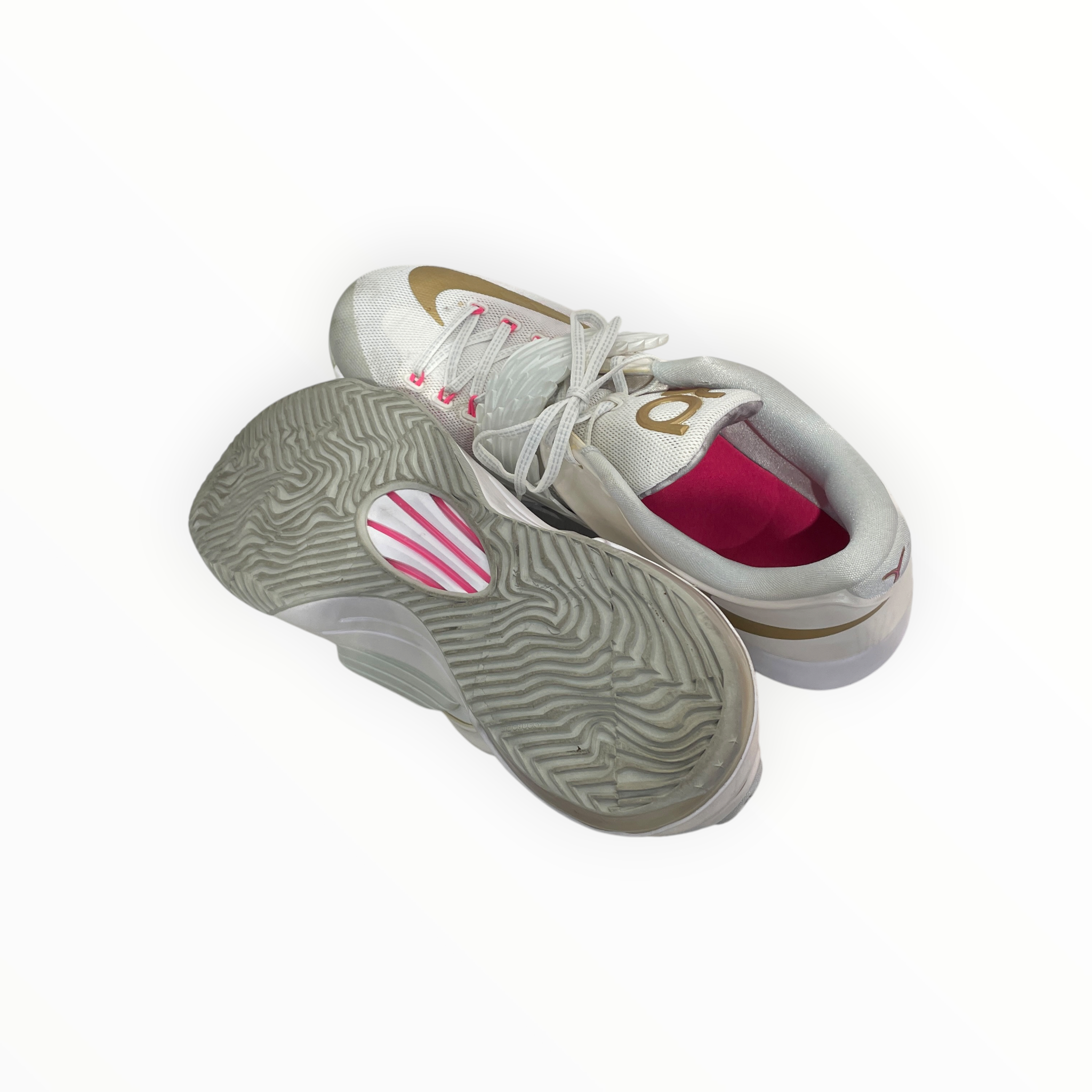 NIKE/Low-Sneakers/UK 14/WHT/Kevin Durant Aunt Pearl view 3