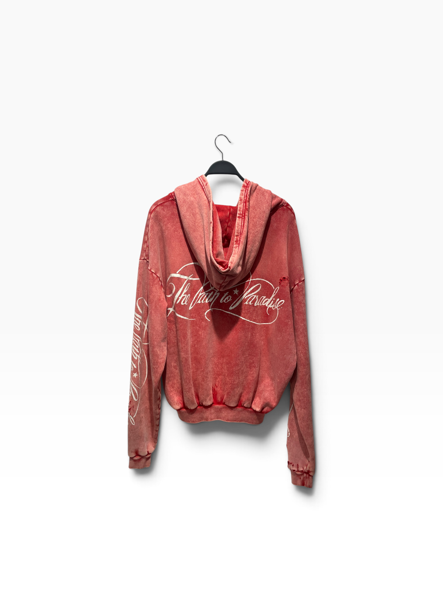 HELLSTAR/Zip Up Hoodie/S/Cotton/RED/ view 2