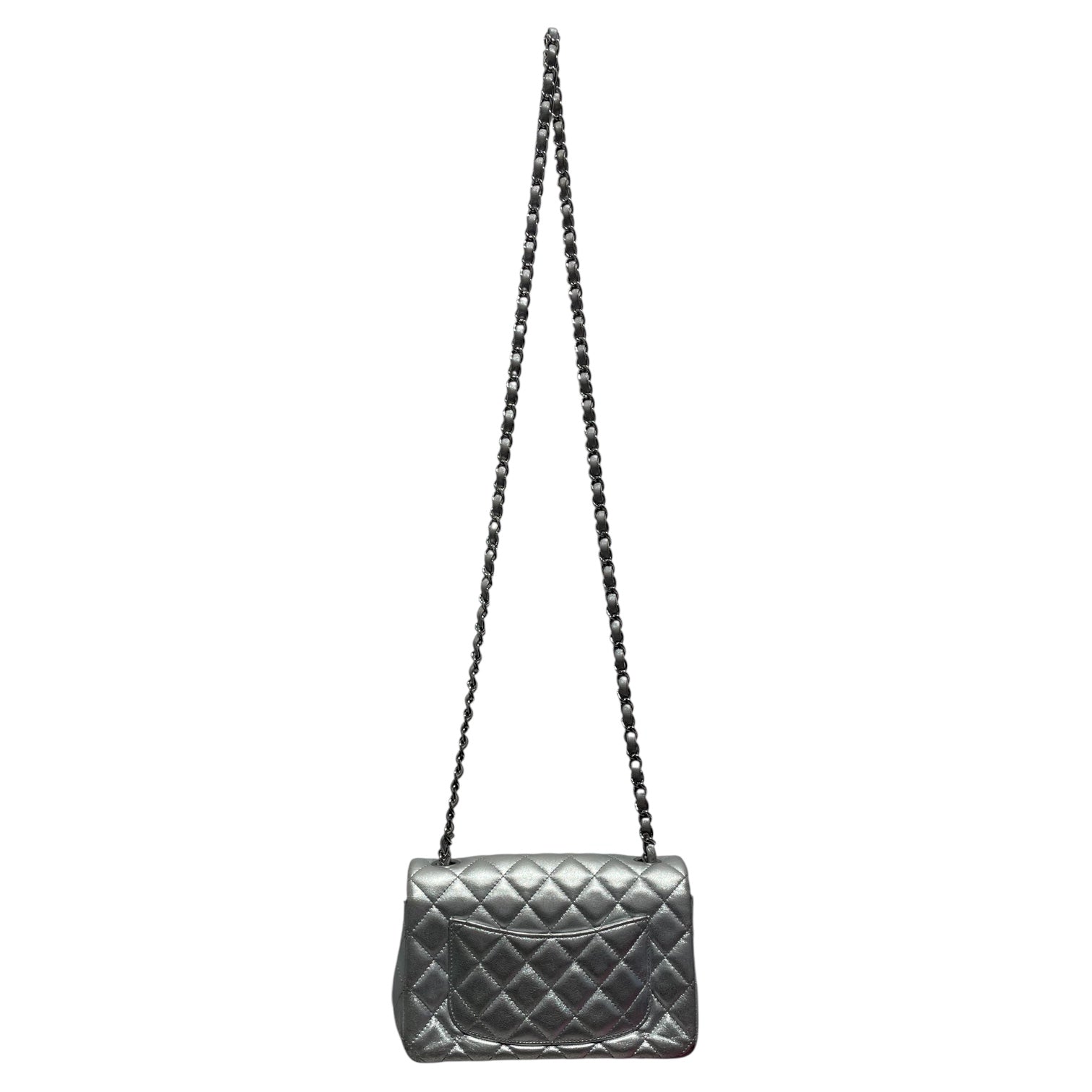 CHANEL/Cross Body Bag/Leather/SLV/Classique Quilted Crossbody view 2