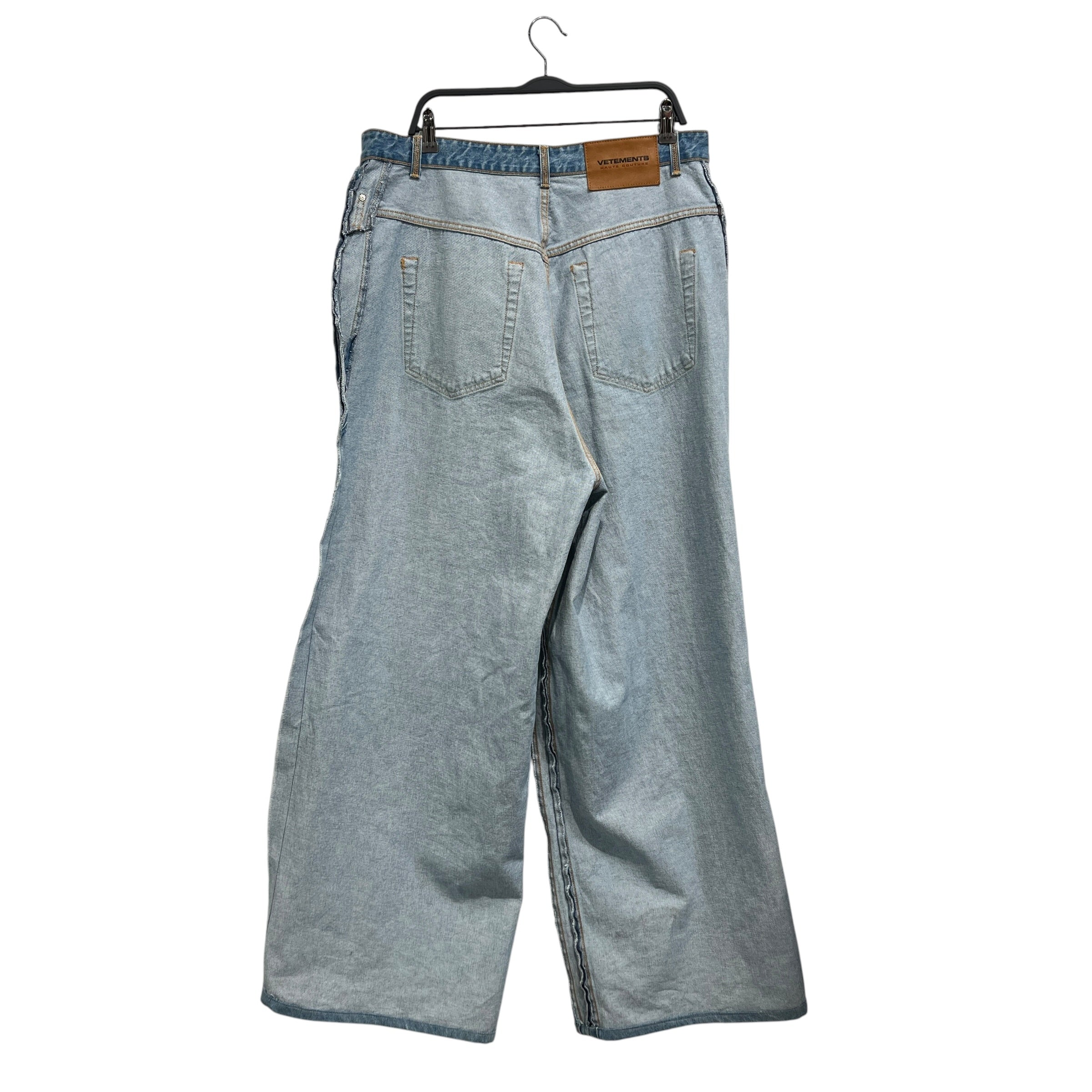 VETEMENTS/Straight Pants/34/Denim/IDG/inside out view 2