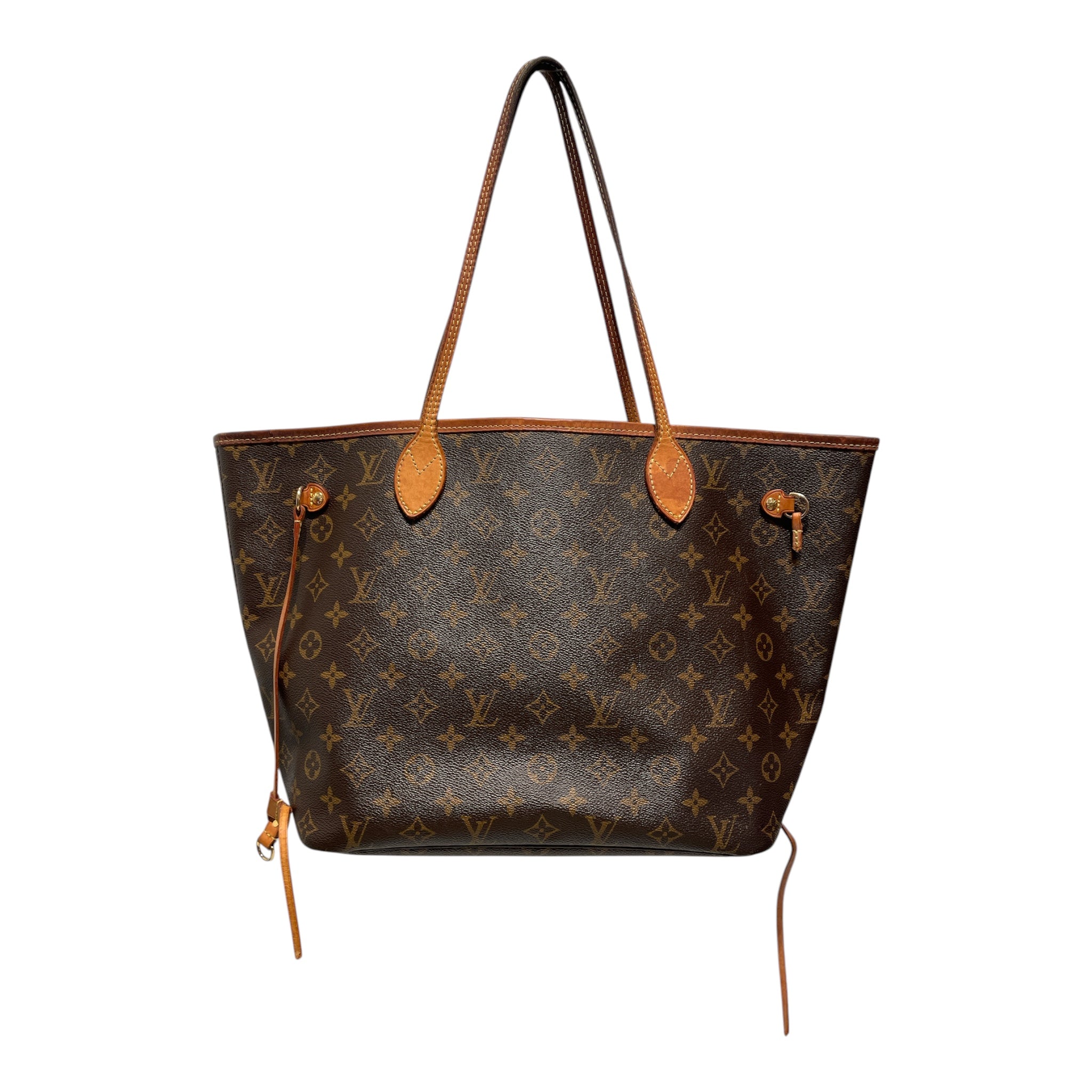 LOUIS VUITTON/Tote Bag/Monogram/BRW/NEVERFULL RED STRIPE INSIDE view 1