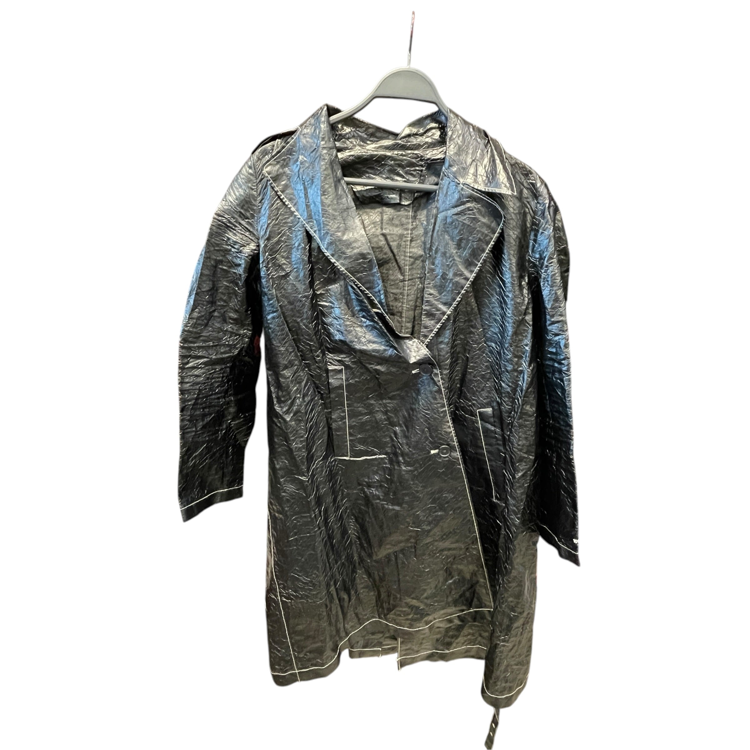 1017 ALYX 9SM(ALYX)/Coat/XS/Polyester/BLK/Contrast Seam Trench view 1