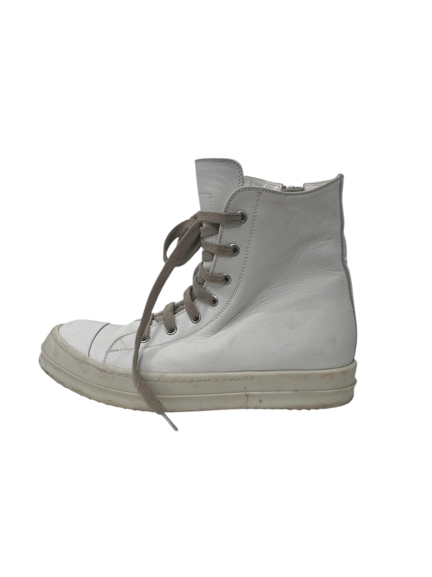 Rick Owens/Hi-Sneakers/EU 39/Leather/WHT/RAMONES view 3