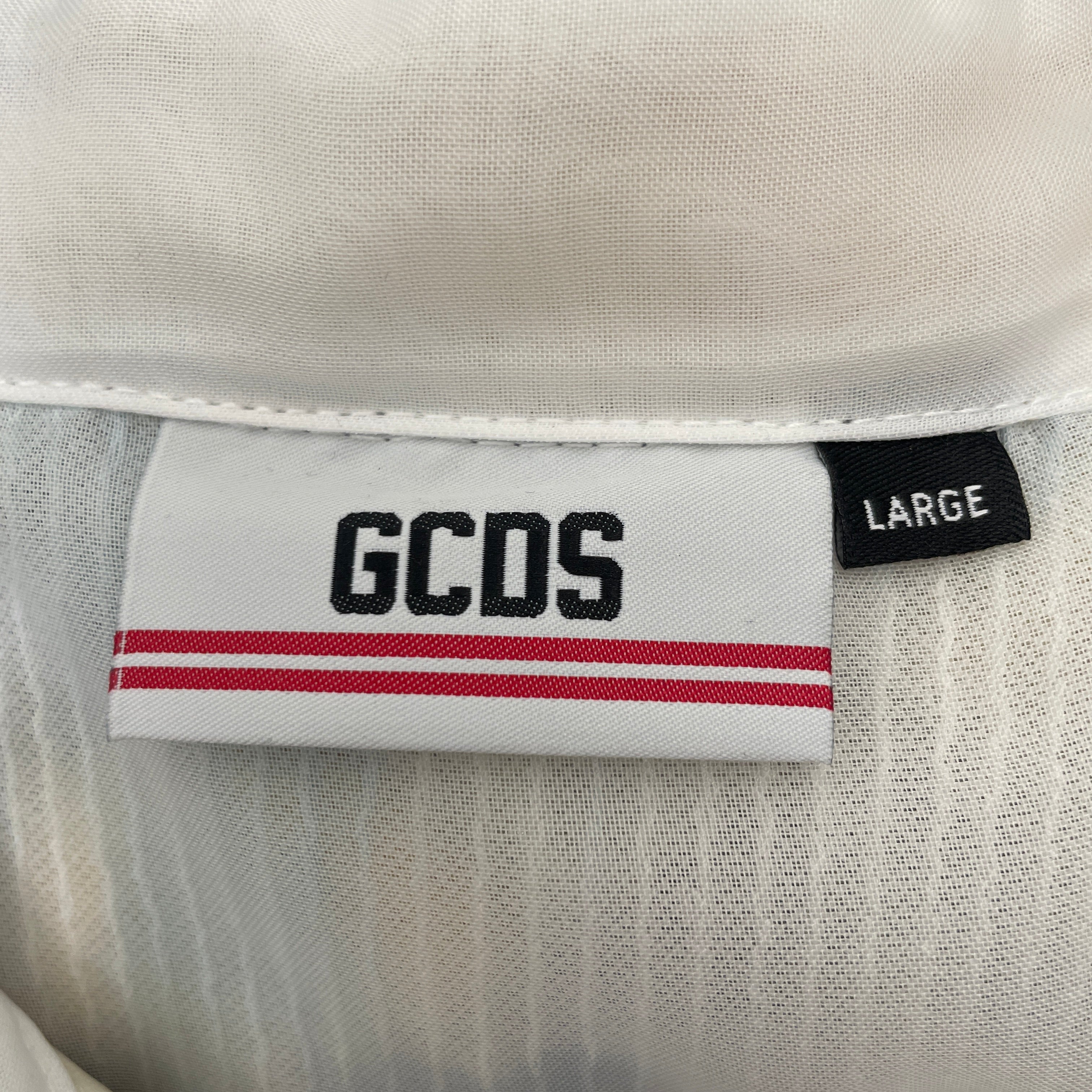 GCDS/Flannel Shirt/L/Cotton/MLT/All Over Print/ view 3
