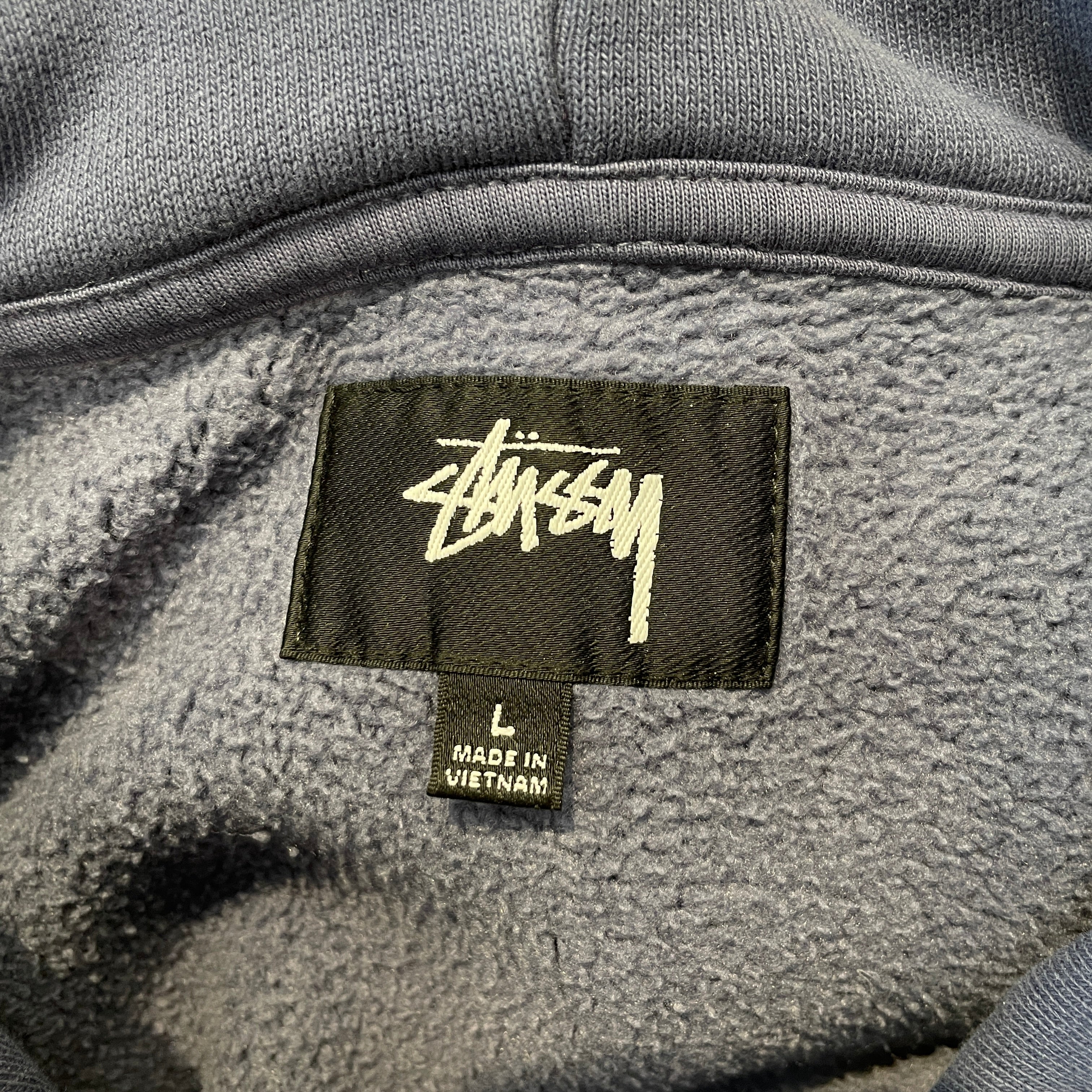 STUSSY/Hoodie/XL/Cotton/BLU/STU APPLIQUE HOODIE view 3