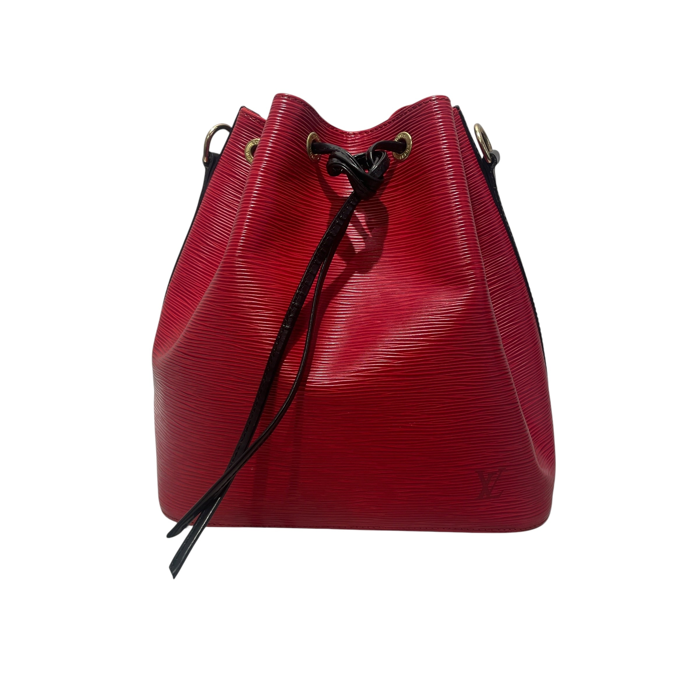 LOUIS VUITTON/Bag/Leather/RED/Petit Noe Epi Drawstring view 1