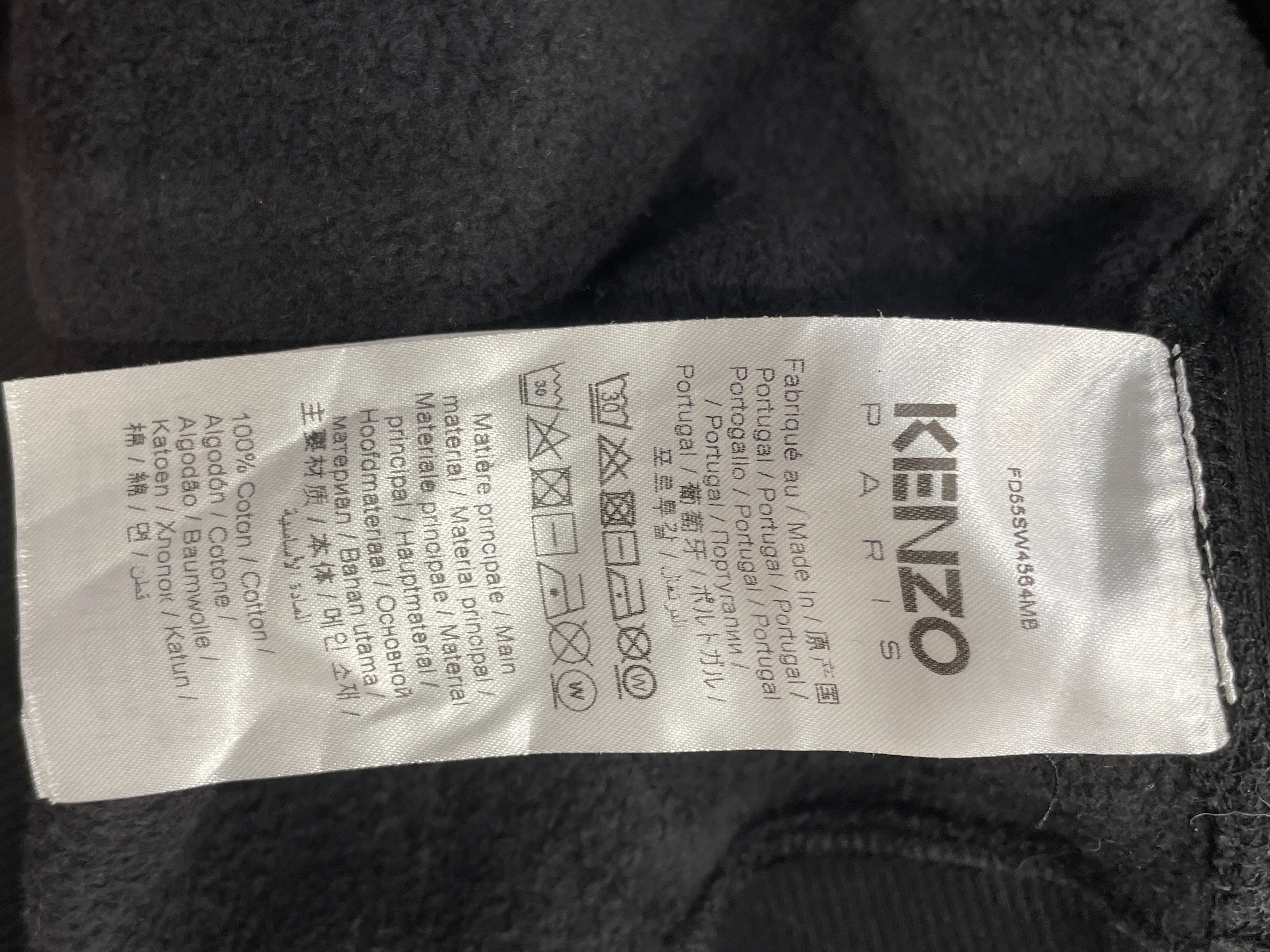 KENZO/Hoodie/M/Graphic/Cotton/BLK/ELEPHANT BACK GRAPHIC view 3