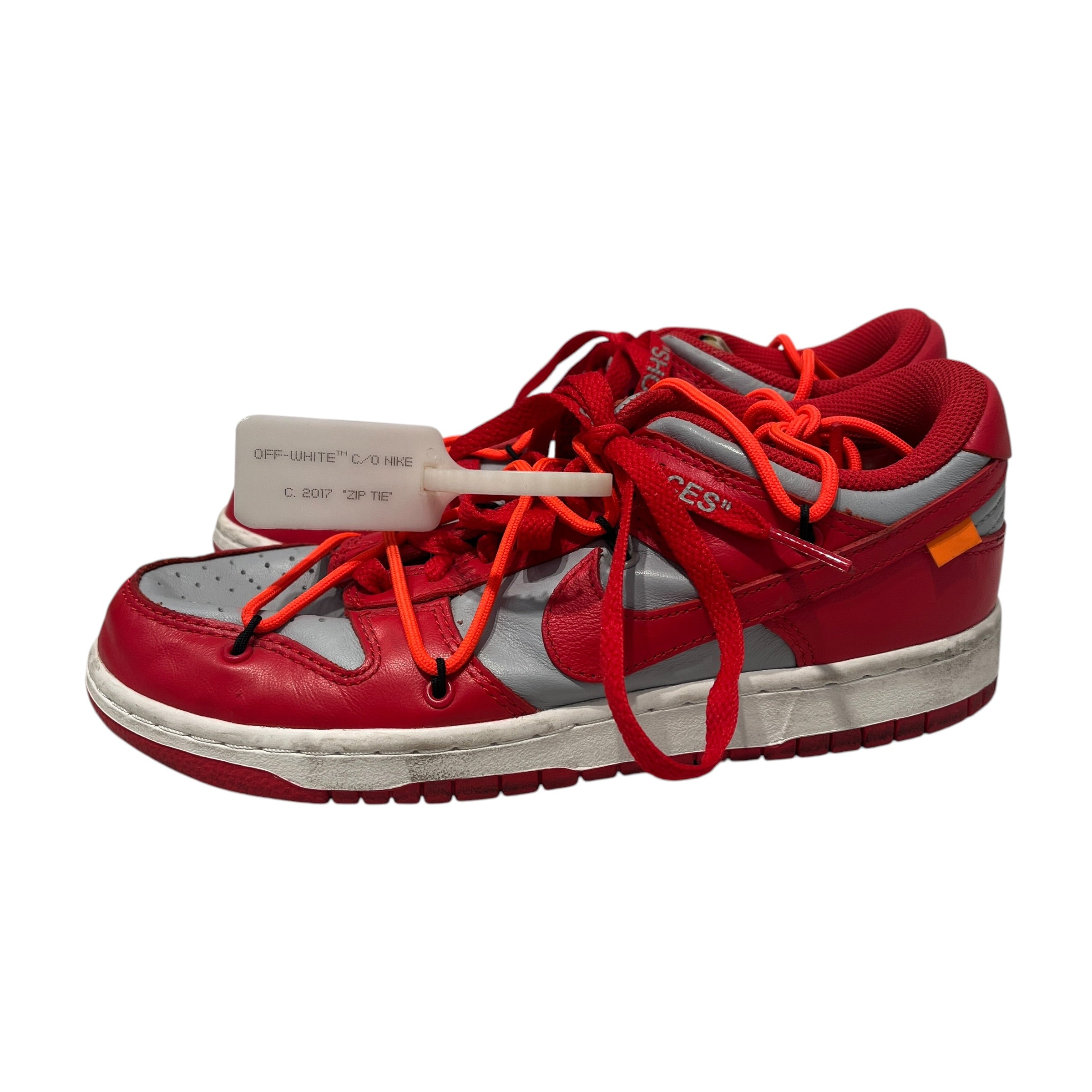 NIKE/OFF-WHITE/Low-Sneakers/US 6/RED/DUNK LOW "UNIVERSITY RED" view 8