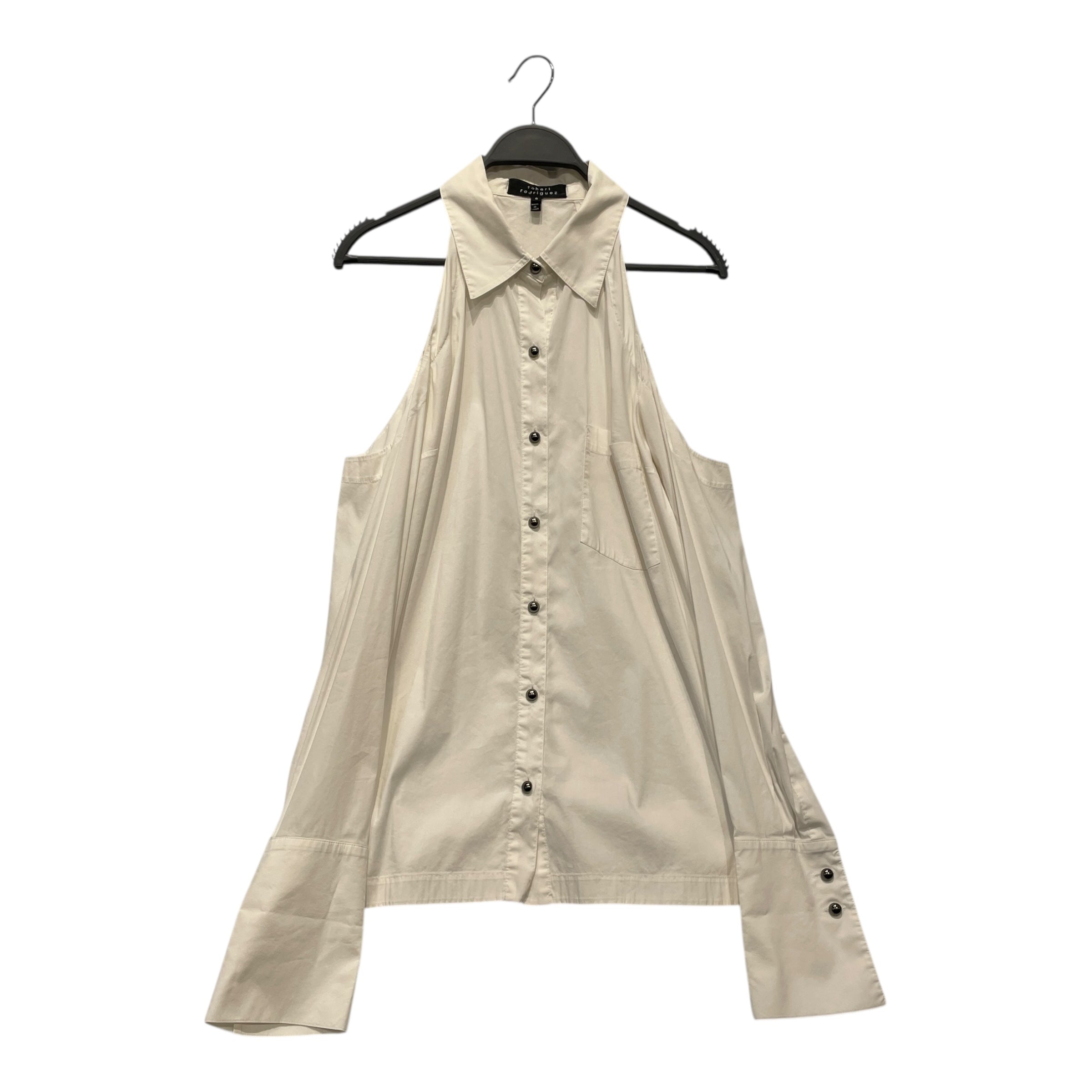ROBERT RODRIGUEZ/LS Blouse/6/Cotton/WHT/OPEN SHOULDERS view 1