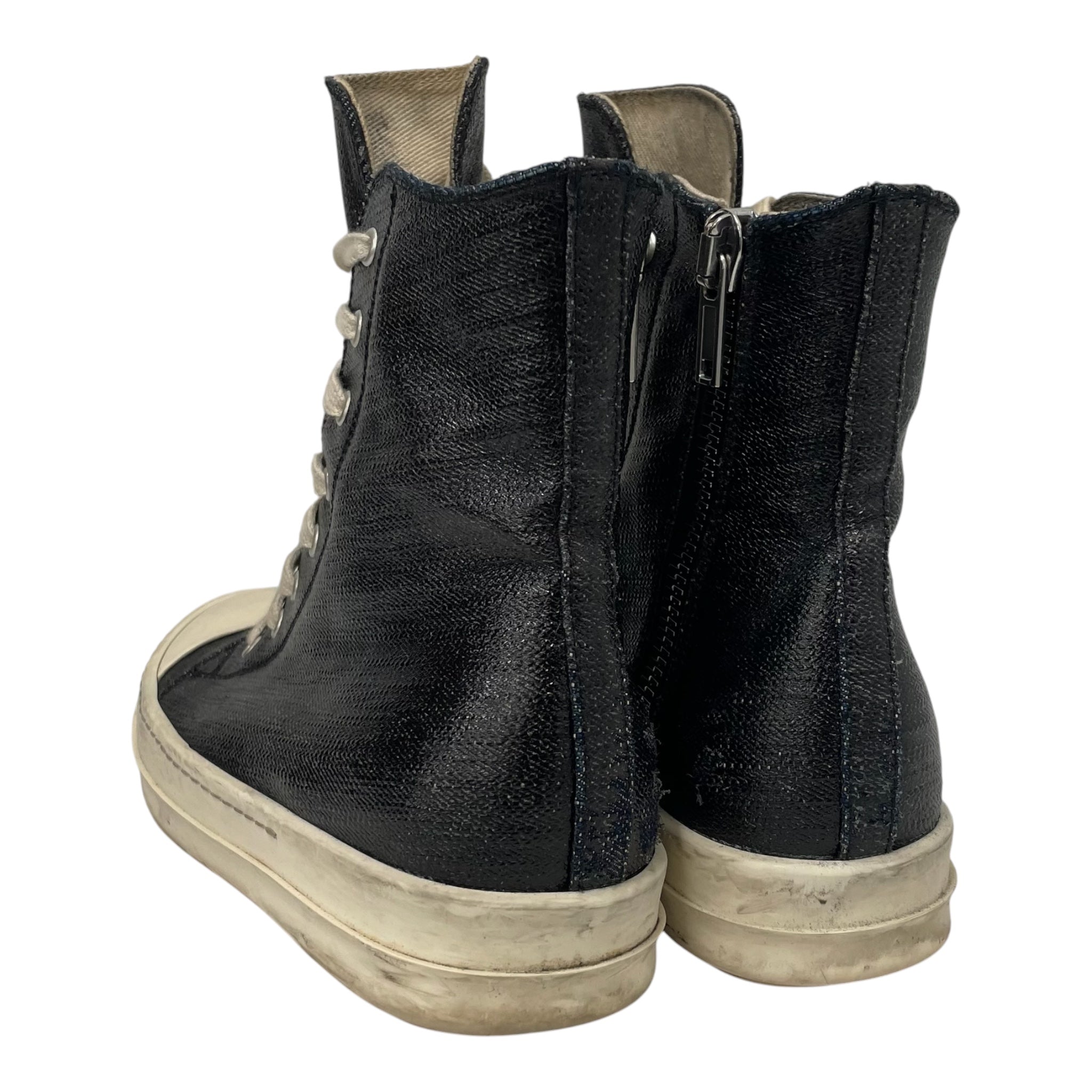 RICK OWENS DRKSHDW/Lace Up Boots/US 7/Leather/BLK/ view 3